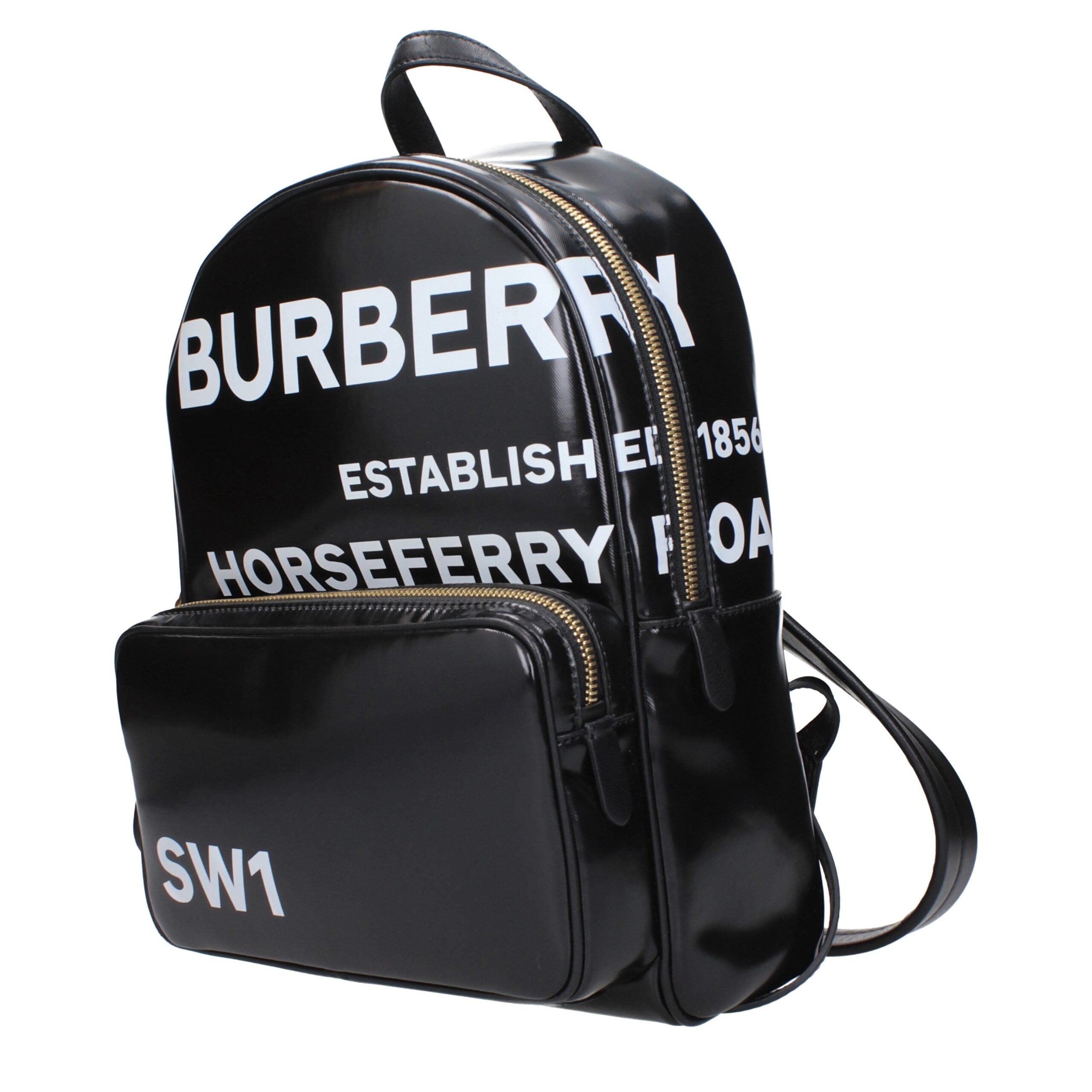 Burberry Black Fabric Backpacks