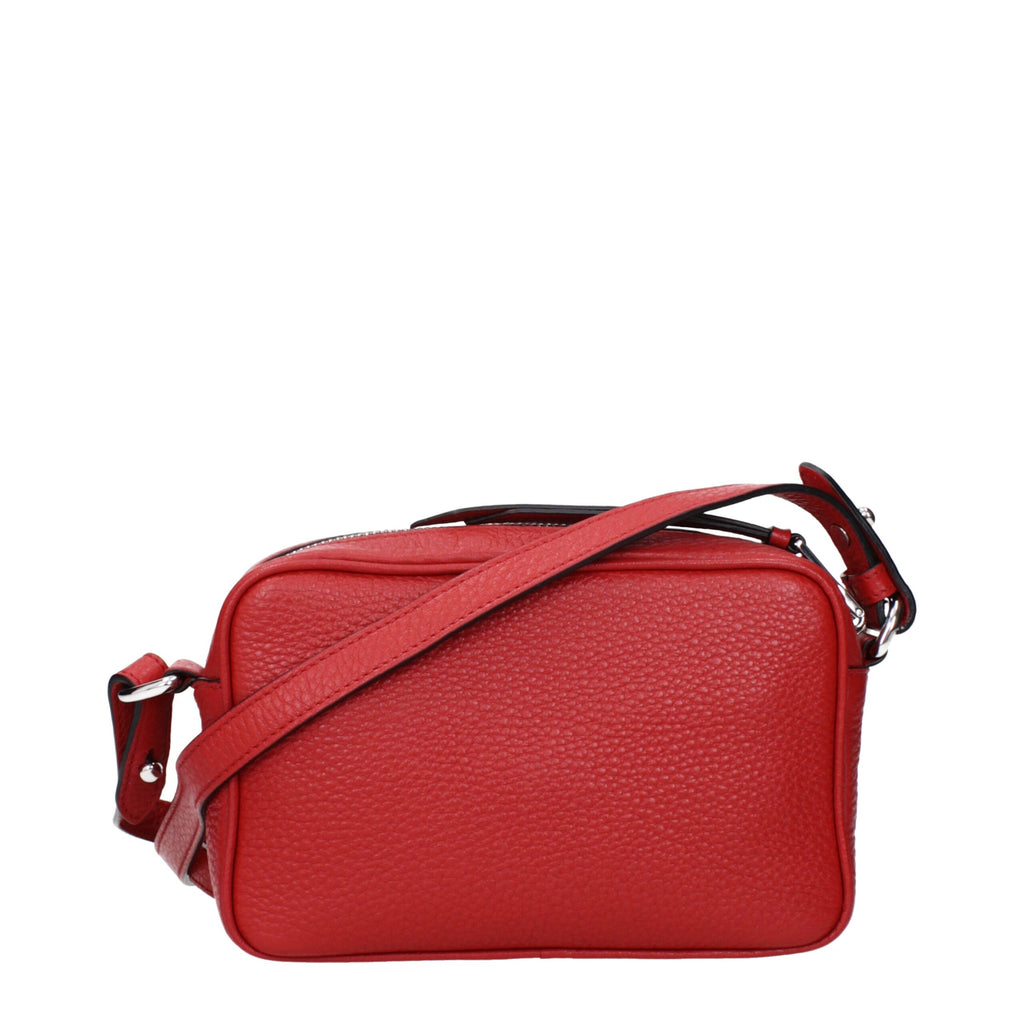 Prada Red Leather Crossbody Bags