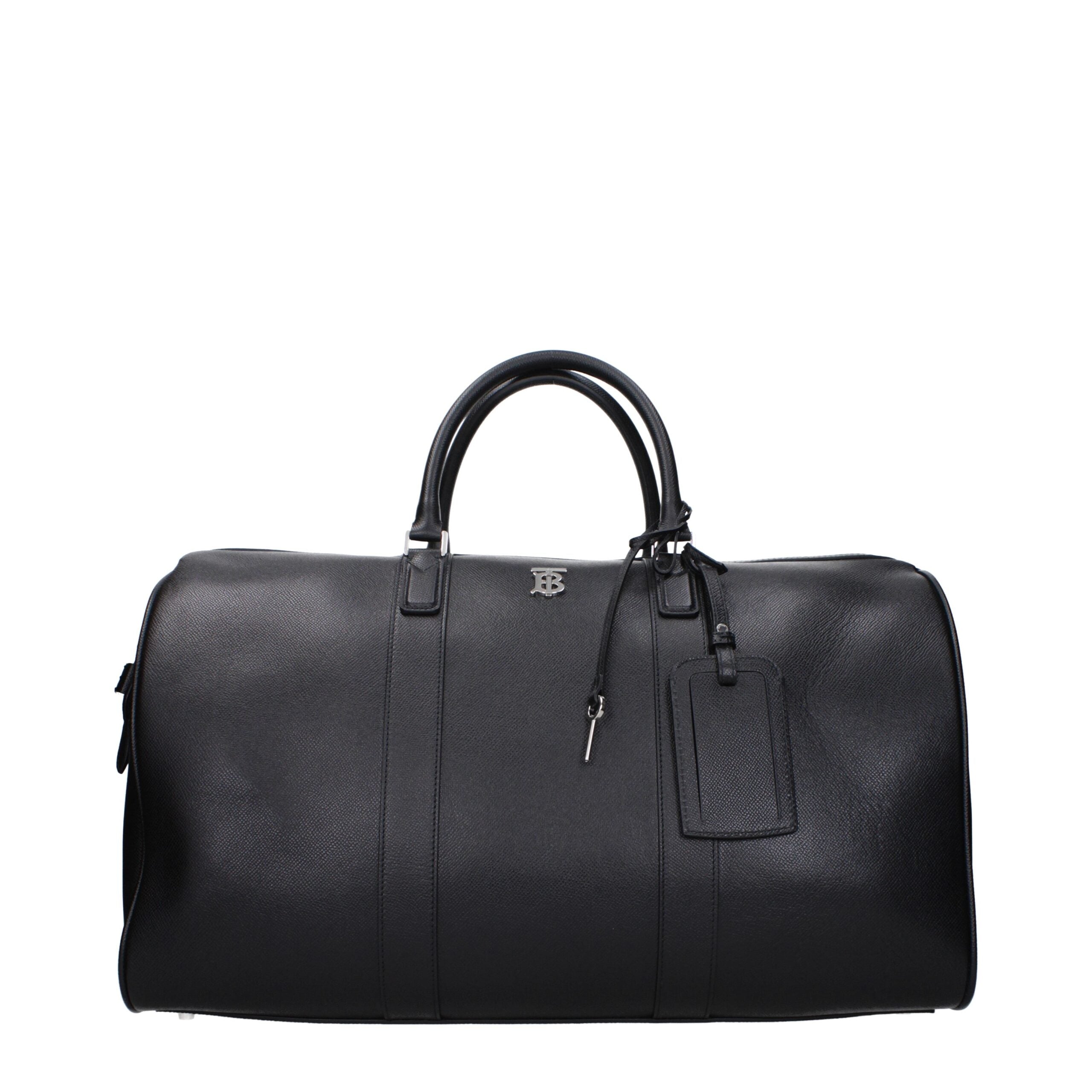Burberry Black Leather Luggage And Travel