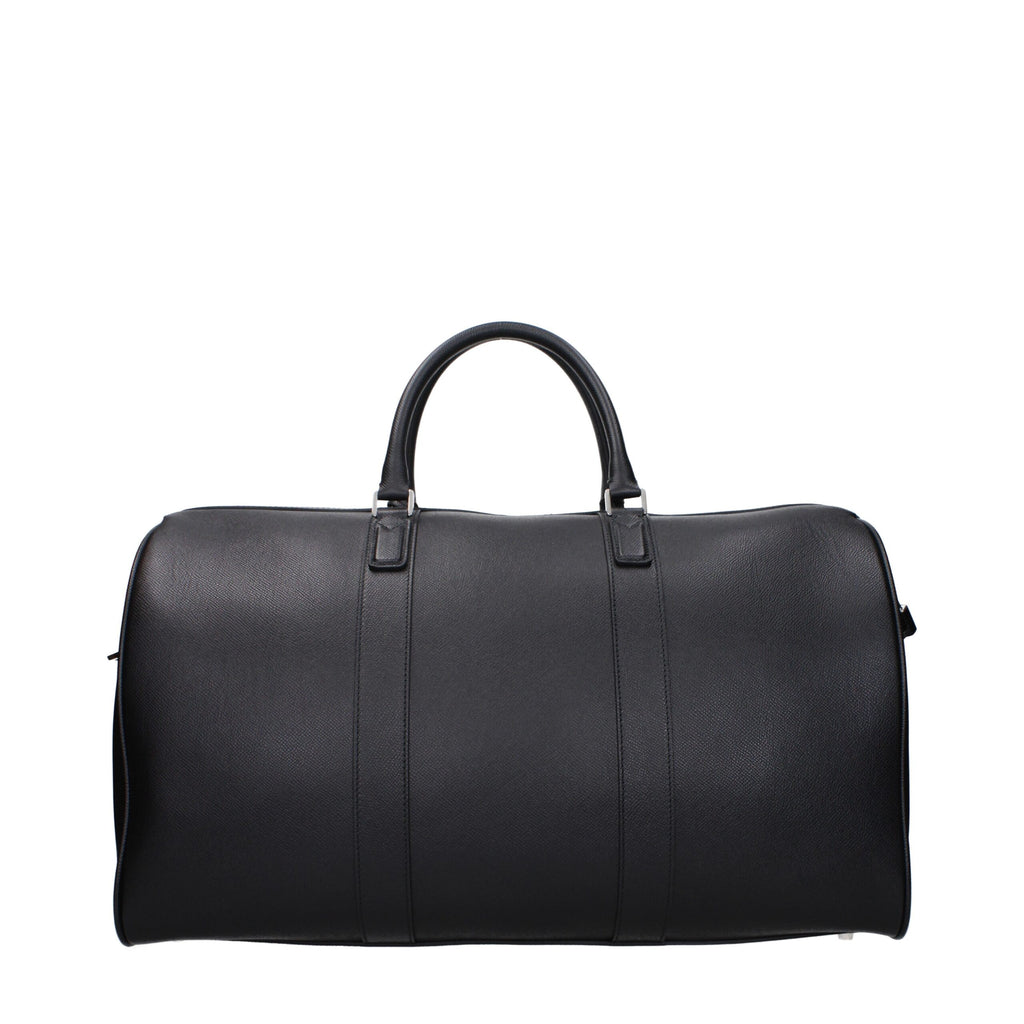 Burberry Black Leather Luggage And Travel