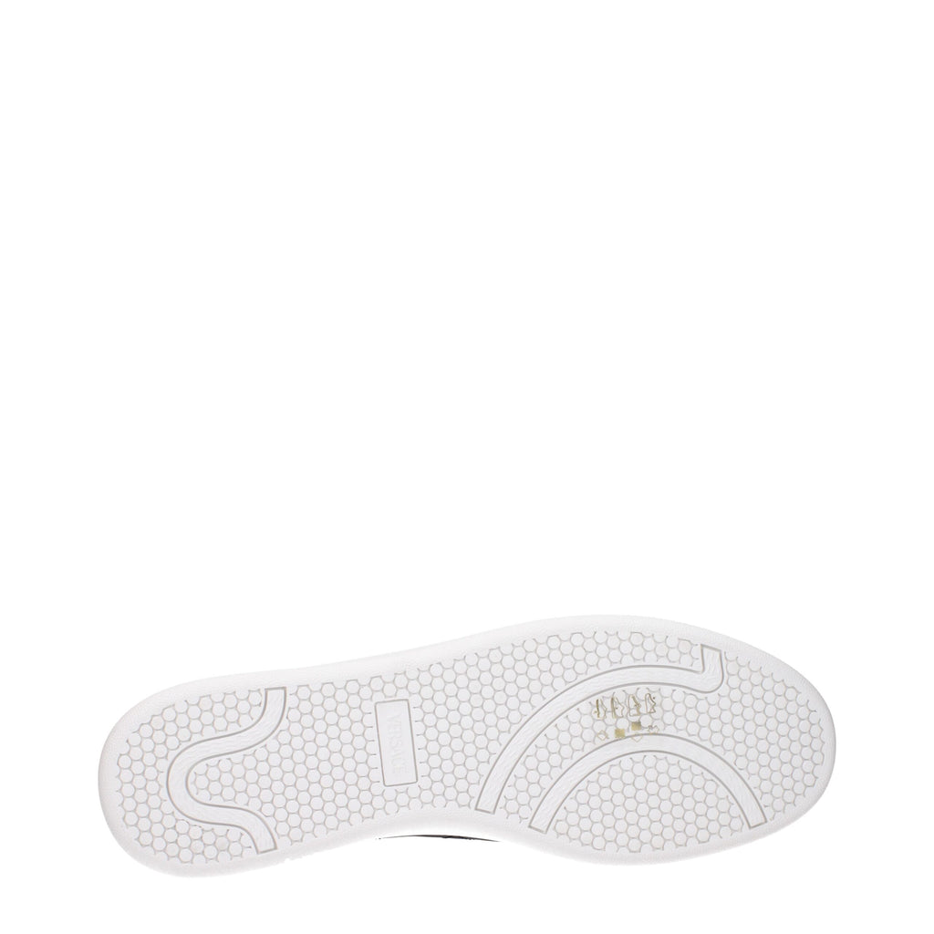 Versace Blue Leather Low Tops