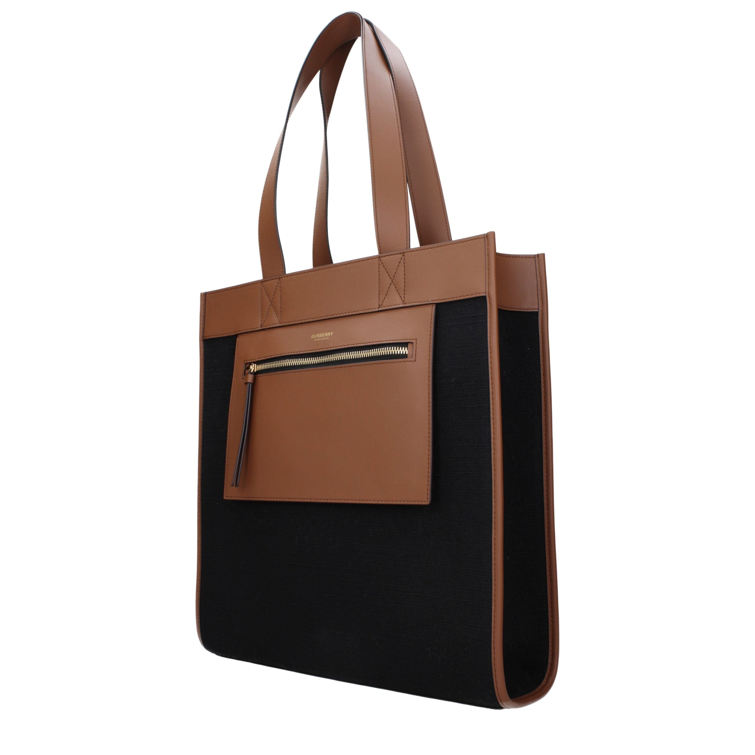 Burberry Black Fabric Shoulder Bags