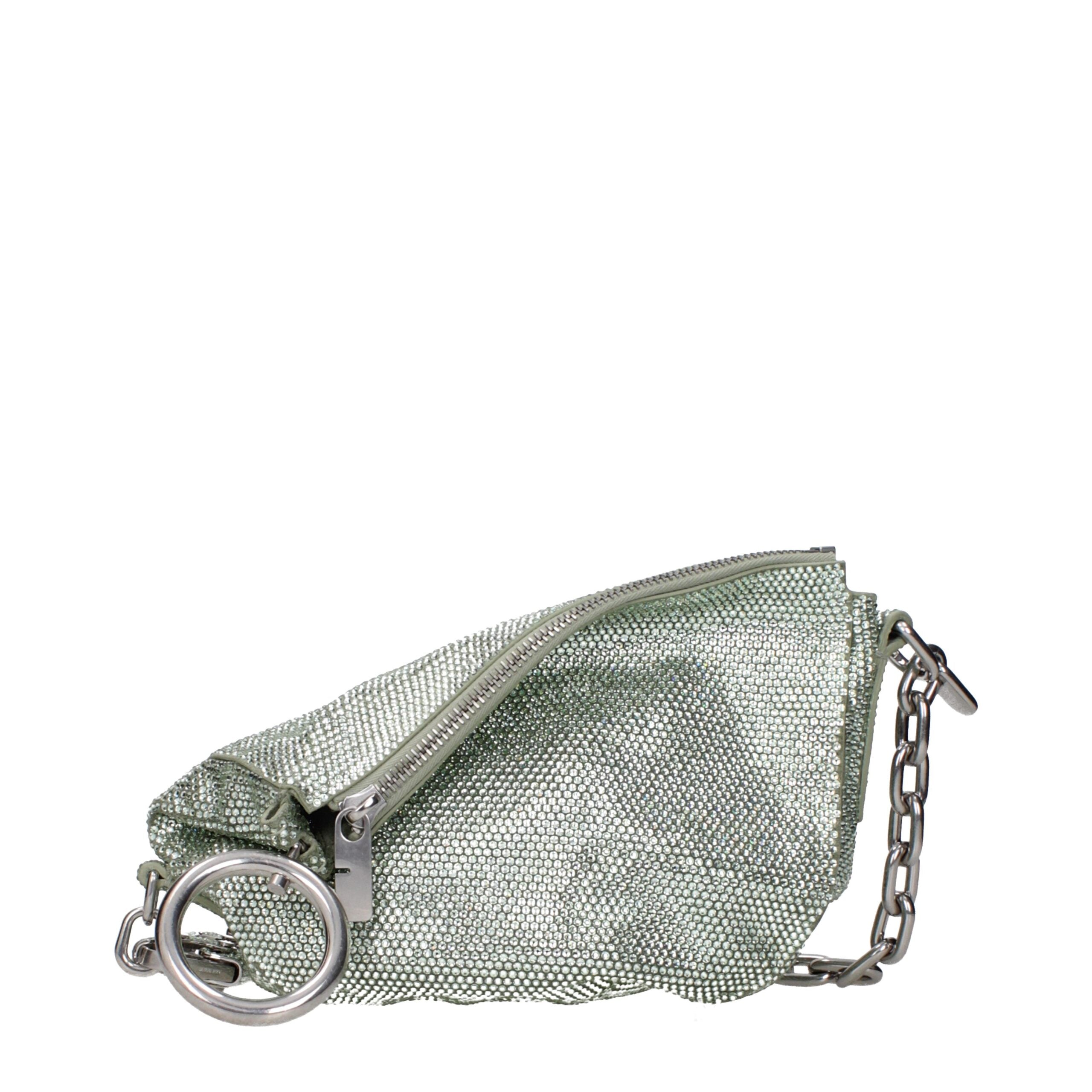 Burberry Green Leather Shoulder Bags