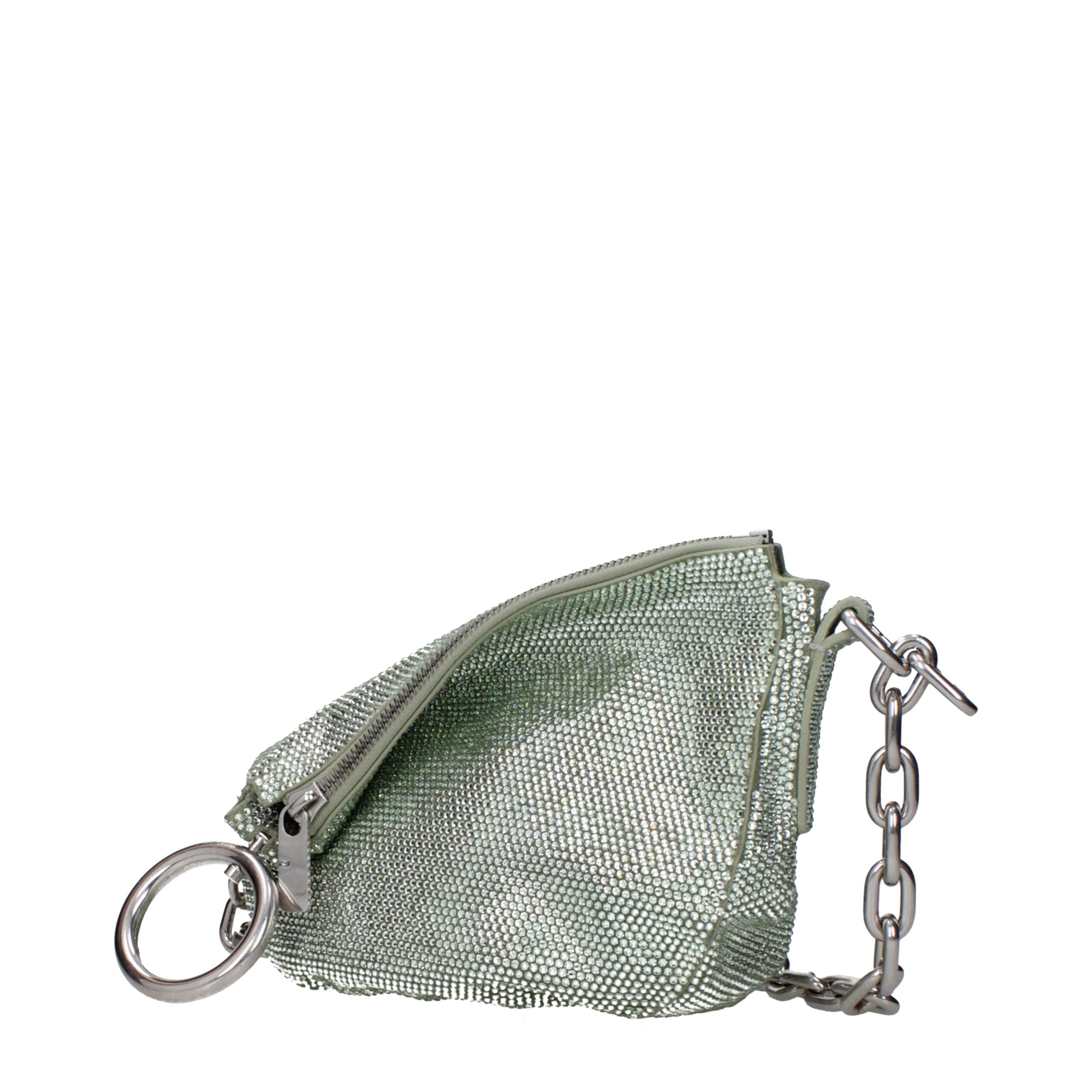 Burberry Green Leather Shoulder Bags