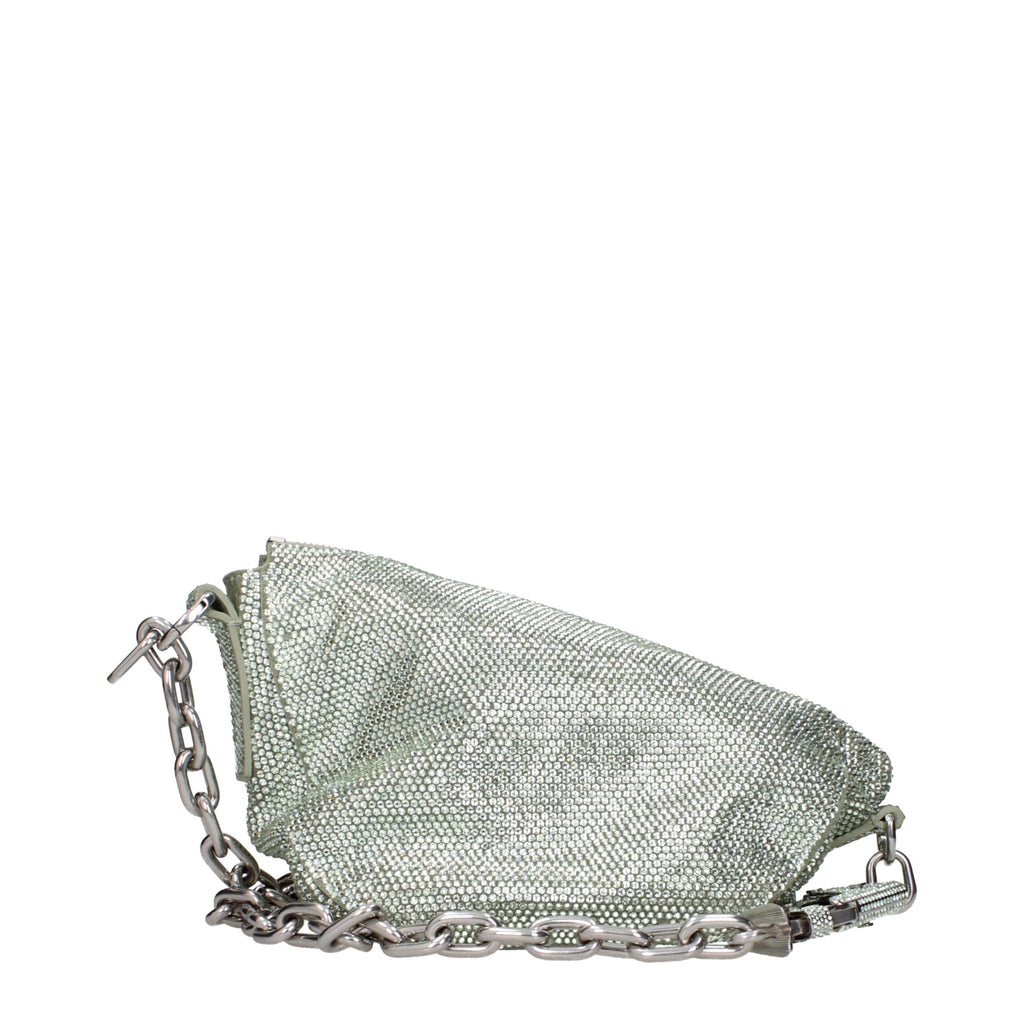 Burberry Green Leather Shoulder Bags