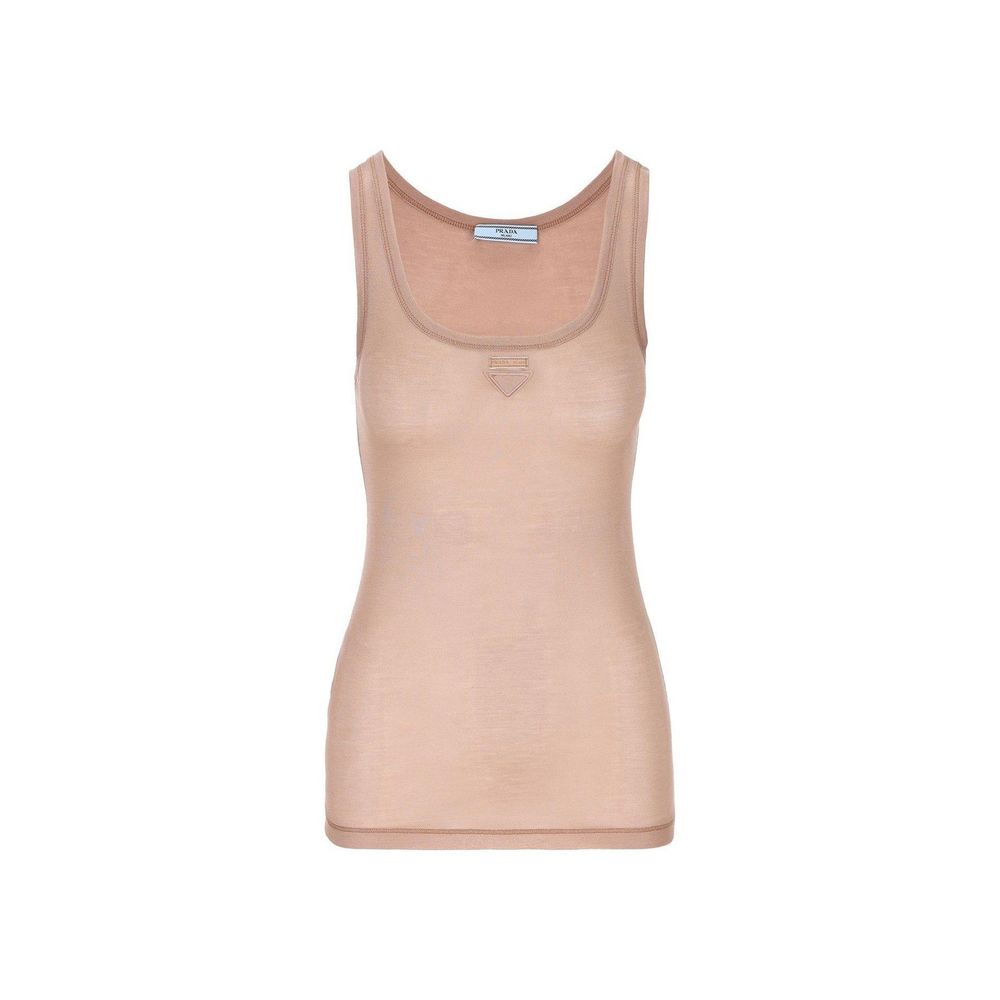 Prada Sleeveless Logo Top