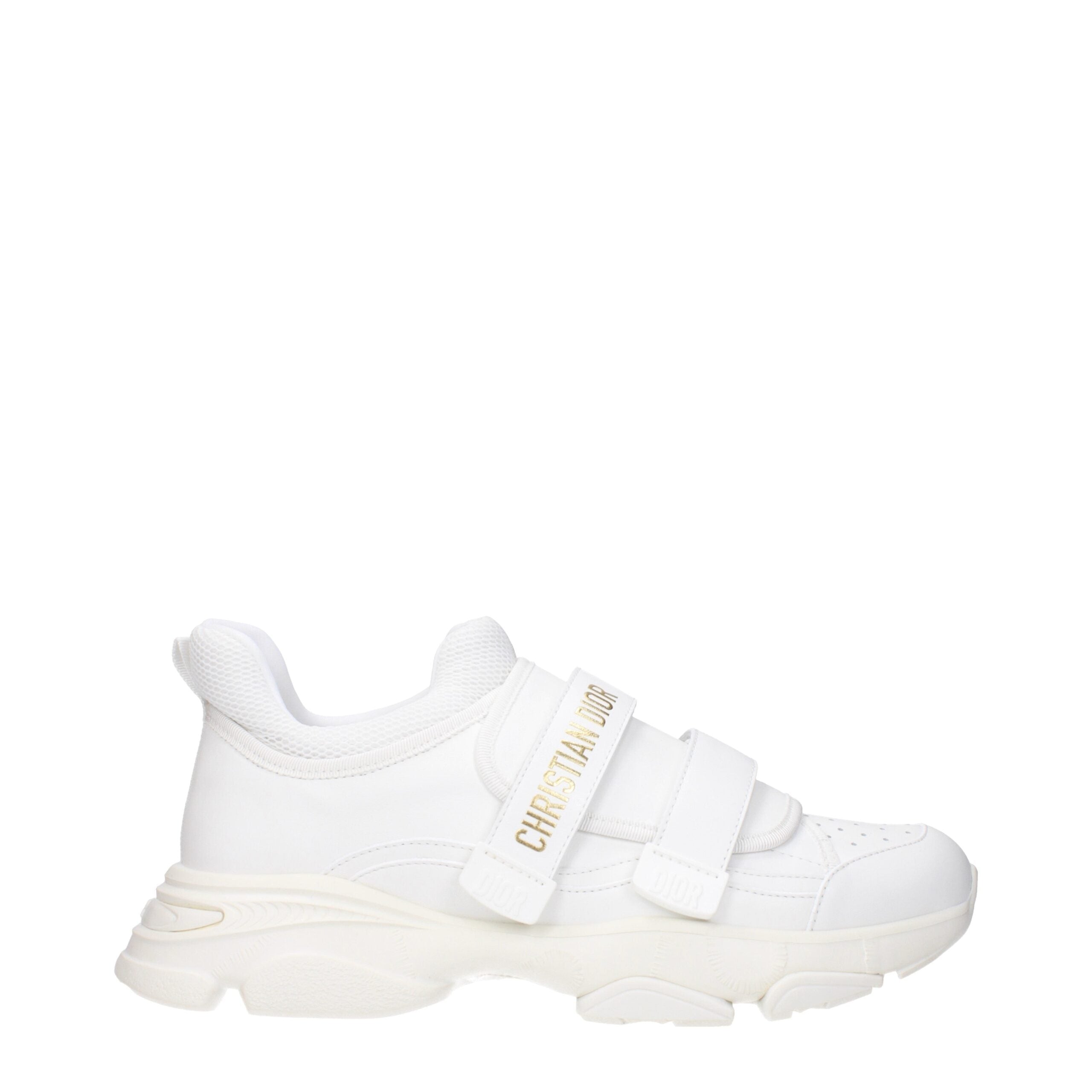 Christian Dior White Leather Athletic Sneakers