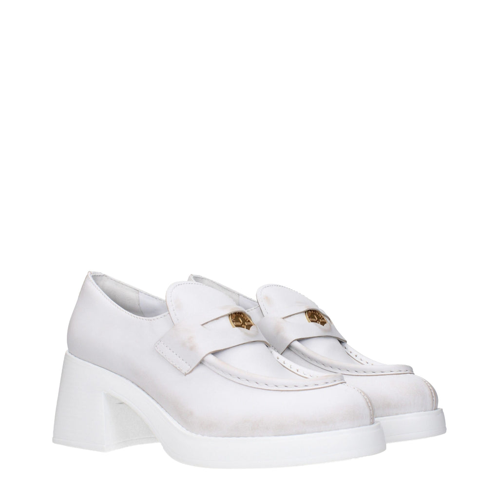 Miu Miu White Leather Broch