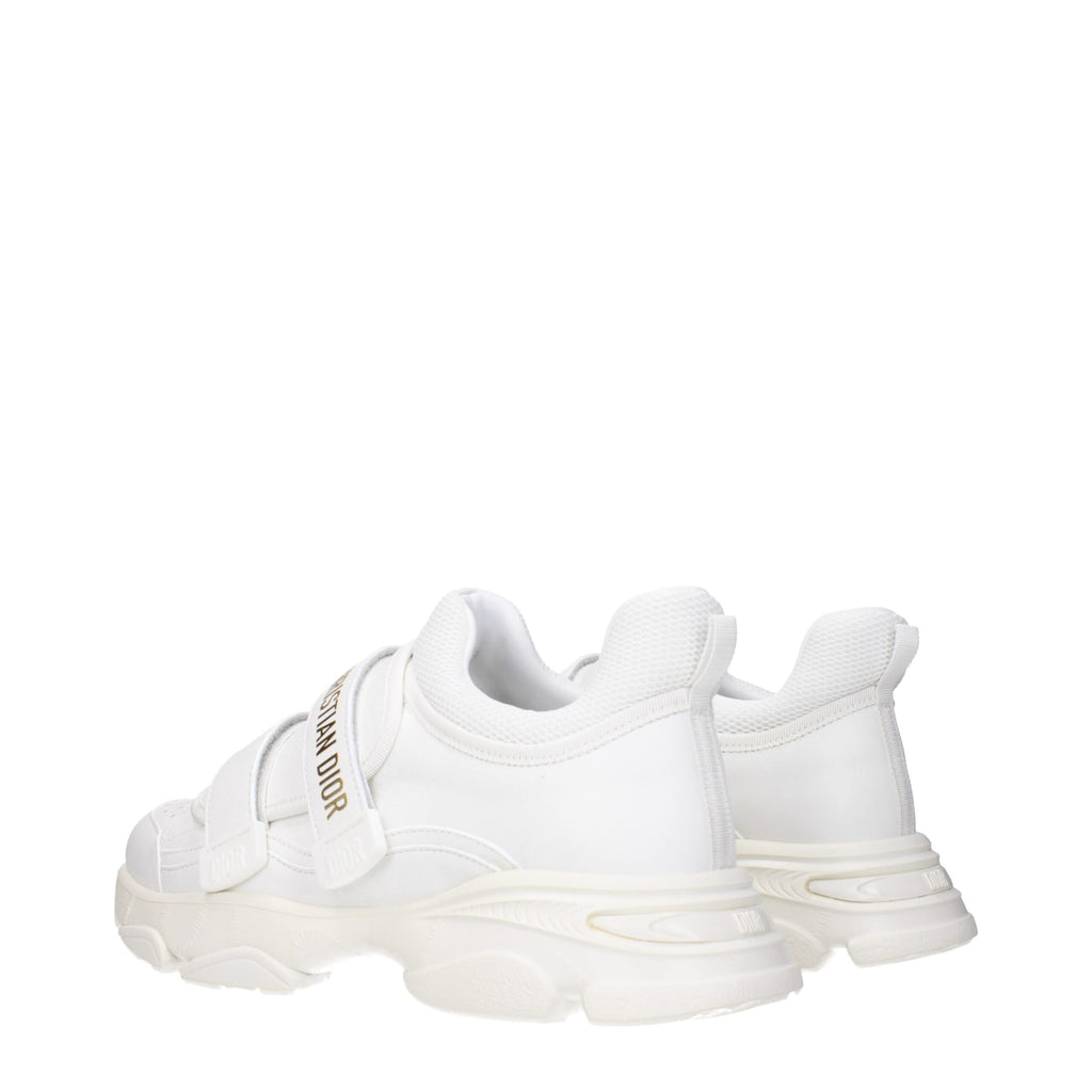 Christian Dior White Leather Athletic Sneakers