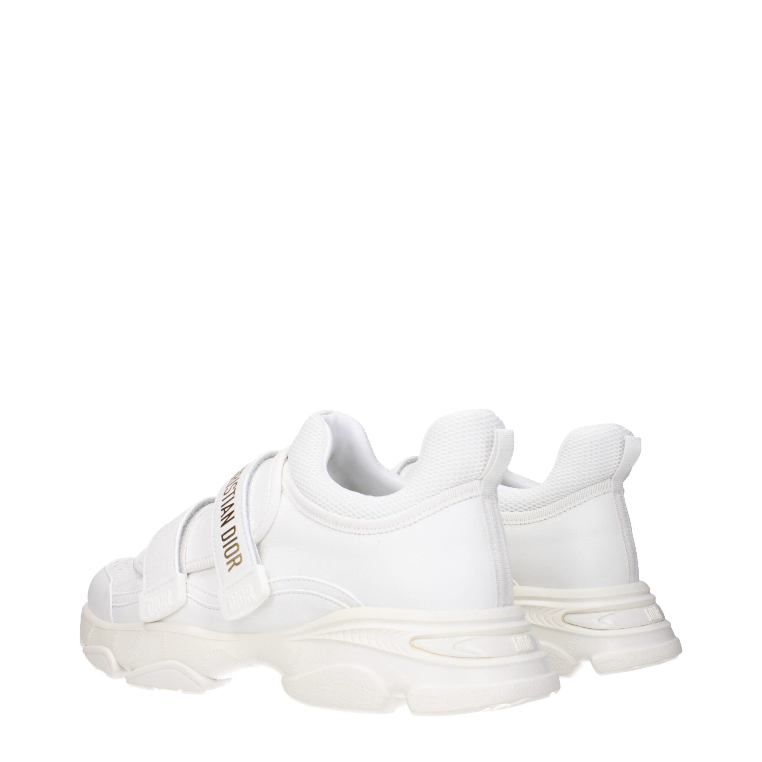 Christian Dior White Leather Athletic Sneakers