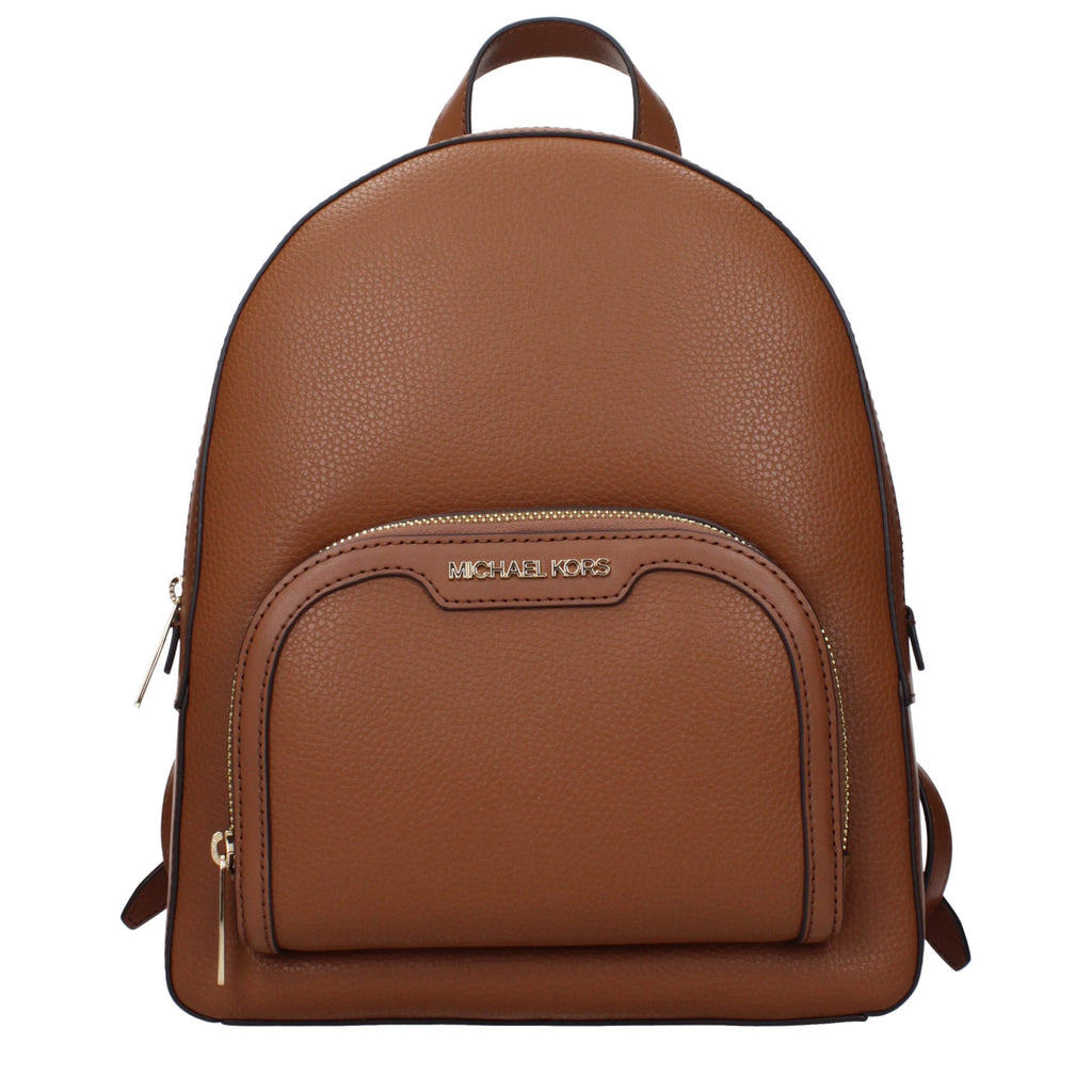 Michael Kors Brown Leather Backpacks