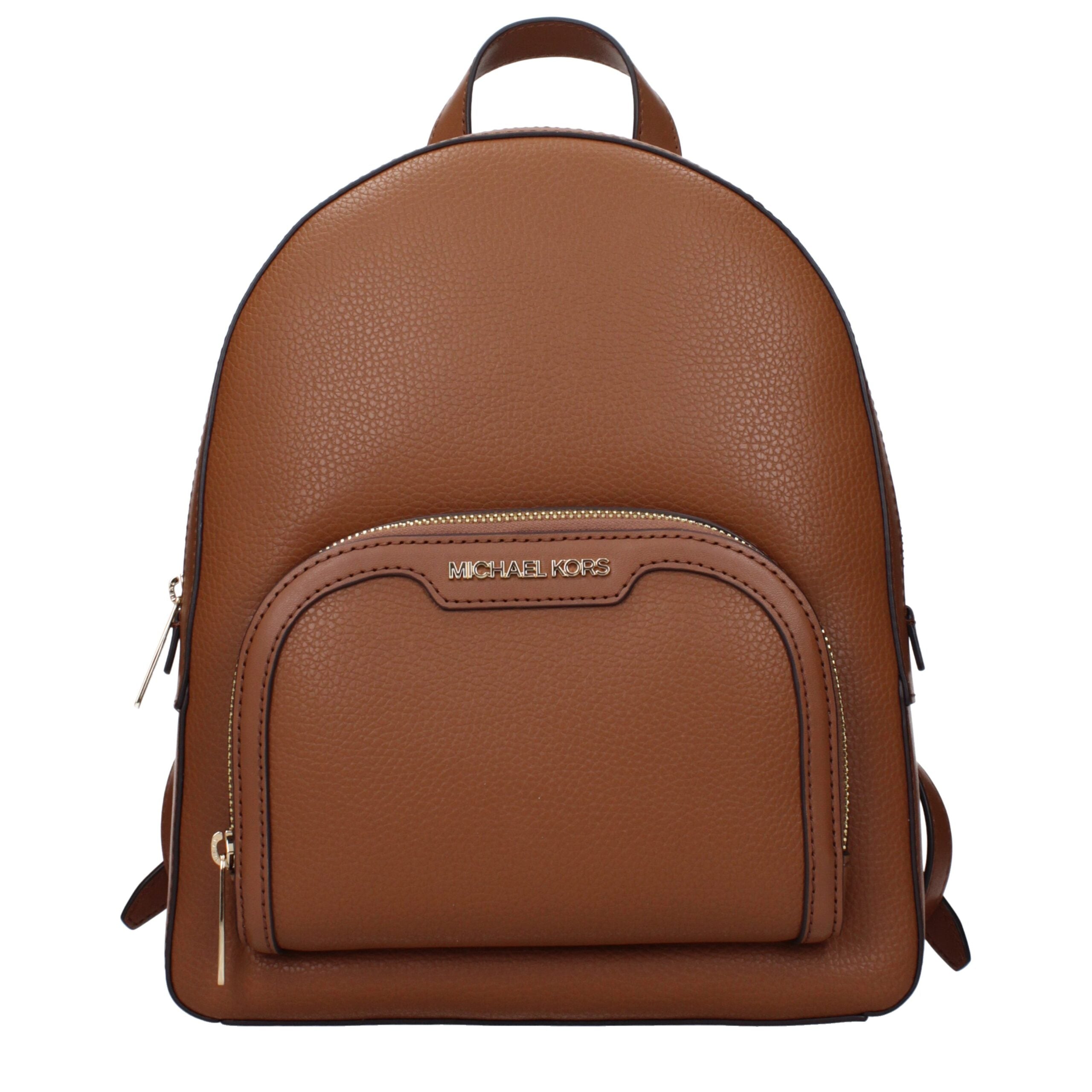 Michael Kors Brown Leather Backpacks