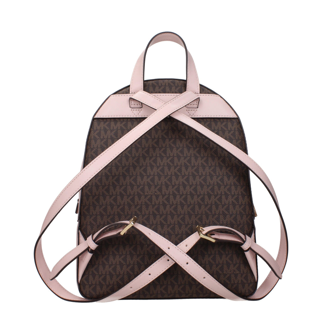 Michael Kors Brown Fabric Backpacks