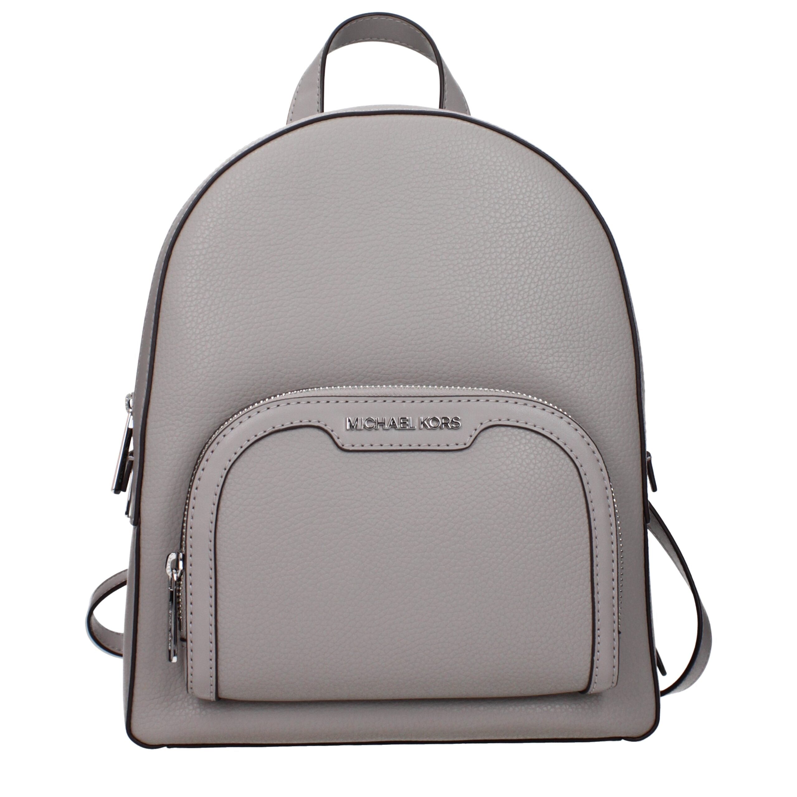 Michael Kors Gray Leather Backpacks