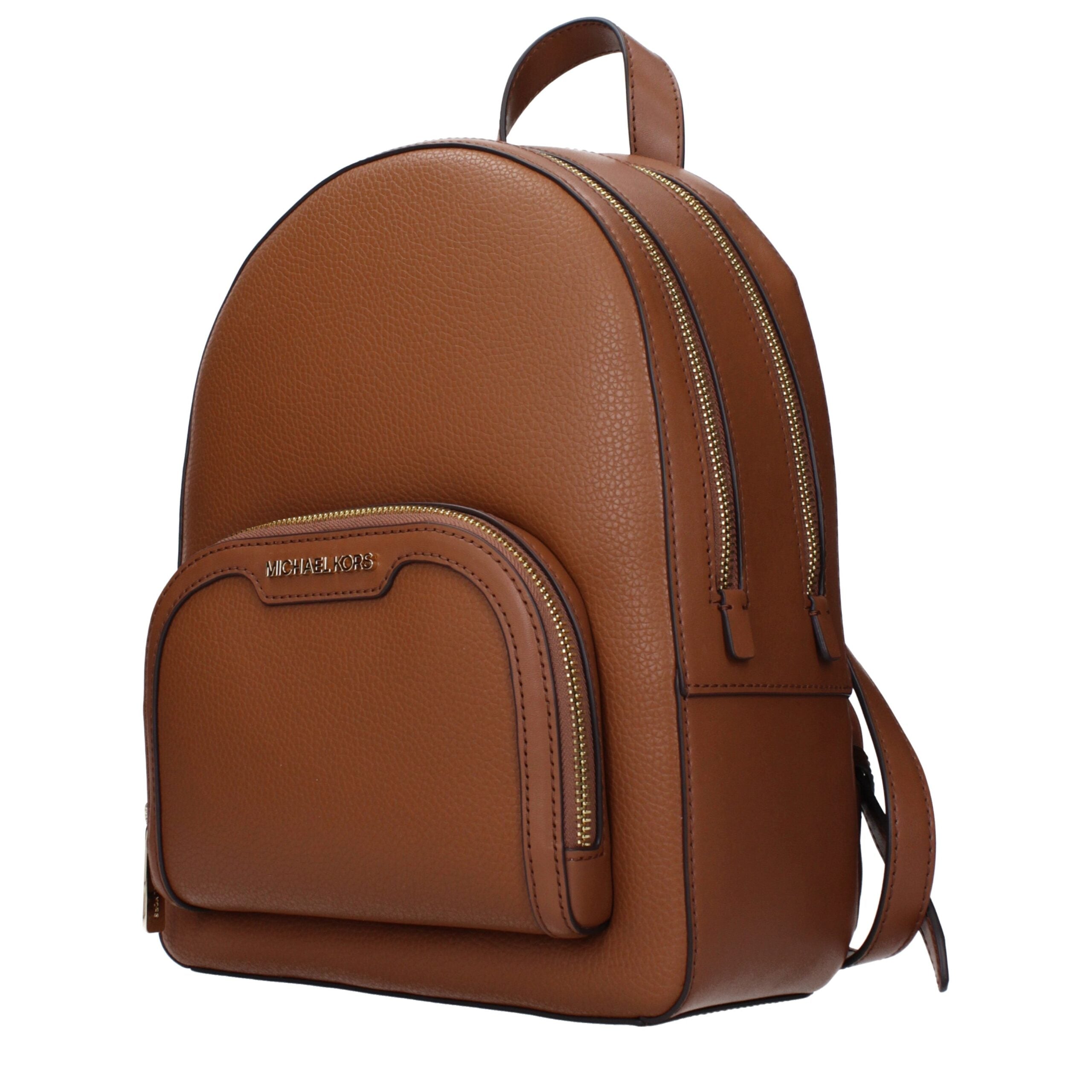 Michael Kors Brown Leather Backpacks