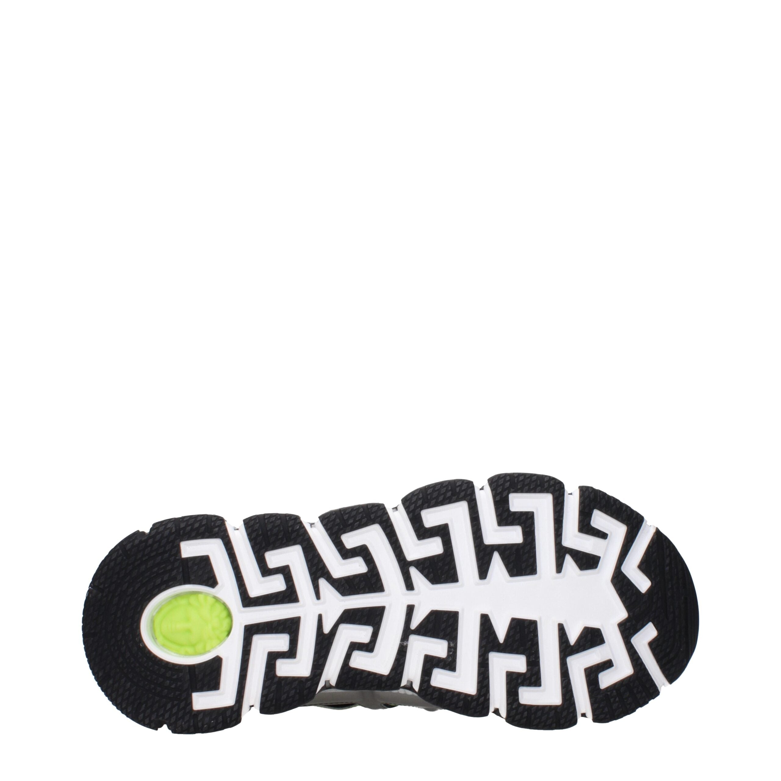 Versace Gray Fabric Athletic Sneakers