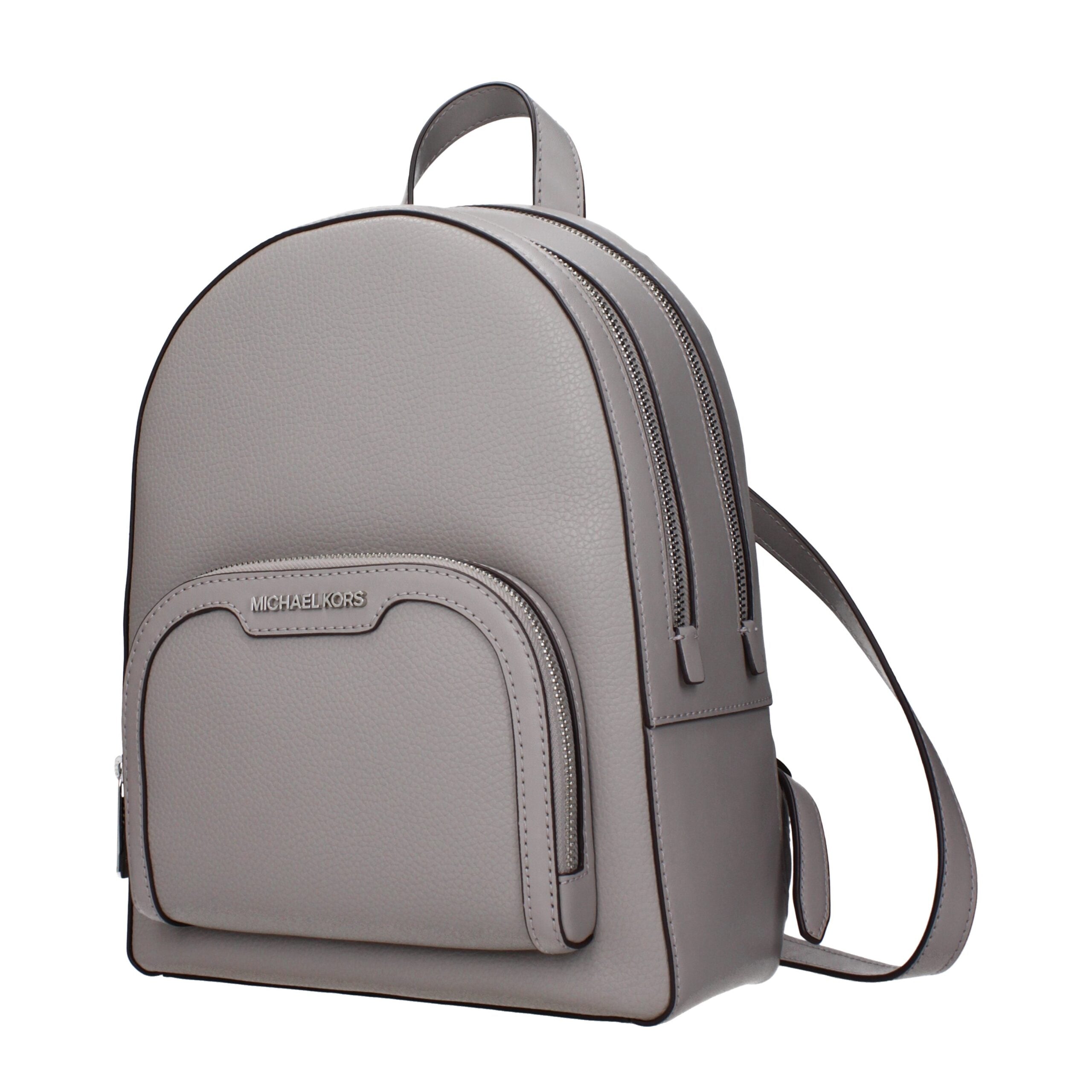 Michael Kors Gray Leather Backpacks
