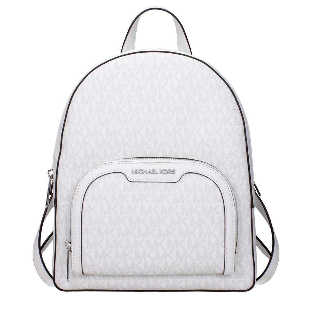 Michael Kors White Fabric Backpacks