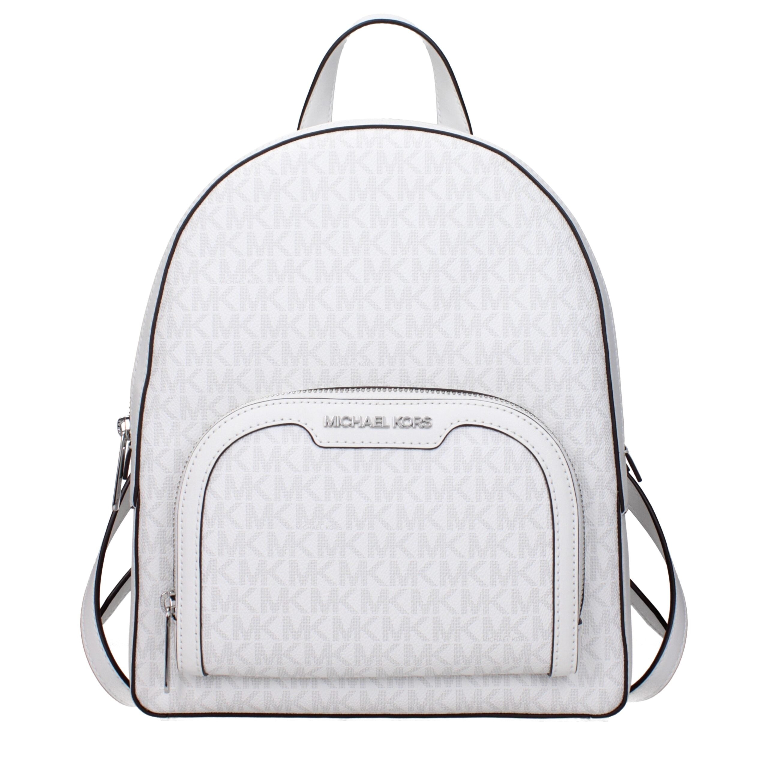 Michael Kors White Fabric Backpacks
