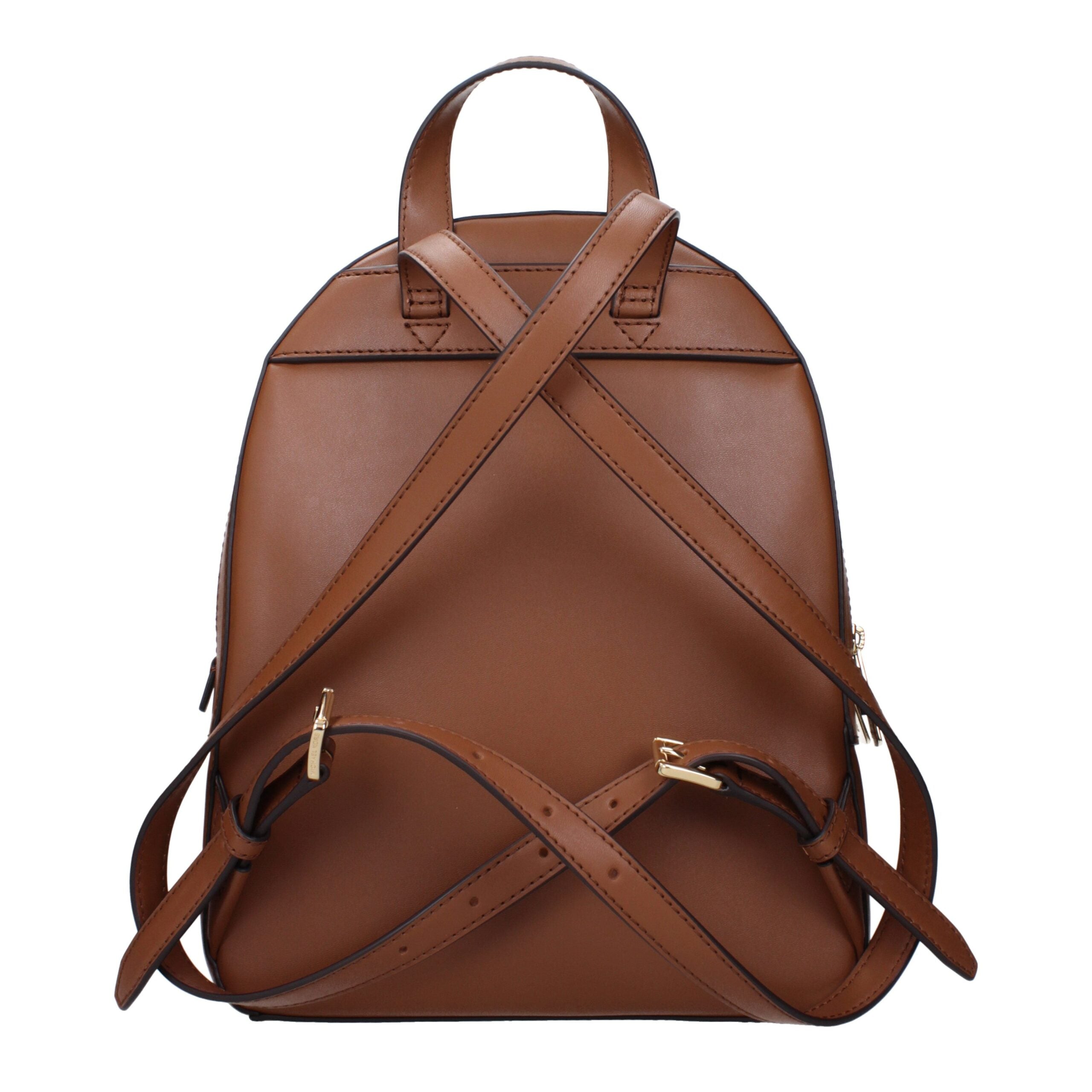 Michael Kors Brown Leather Backpacks