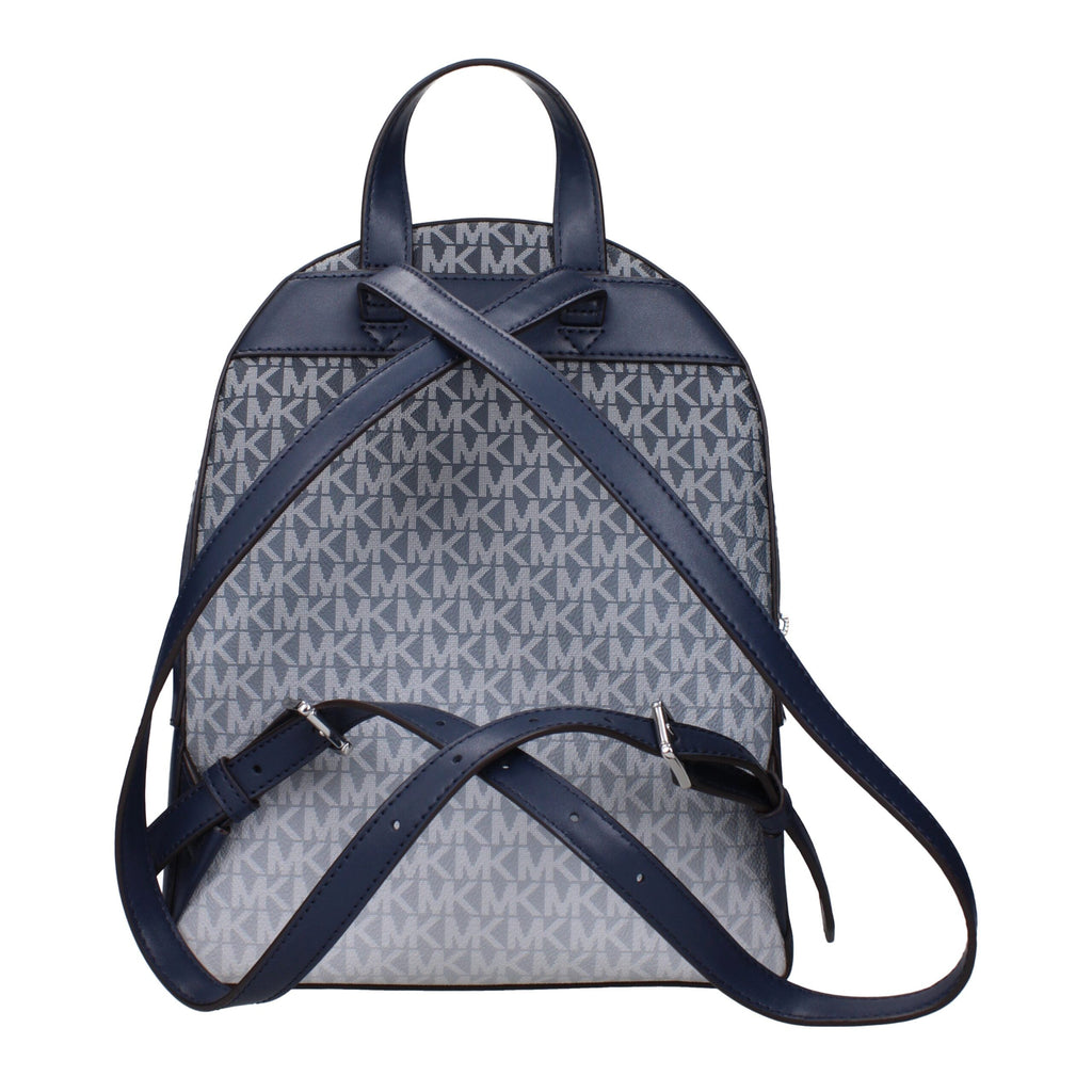 Michael Kors Blue Fabric Backpacks