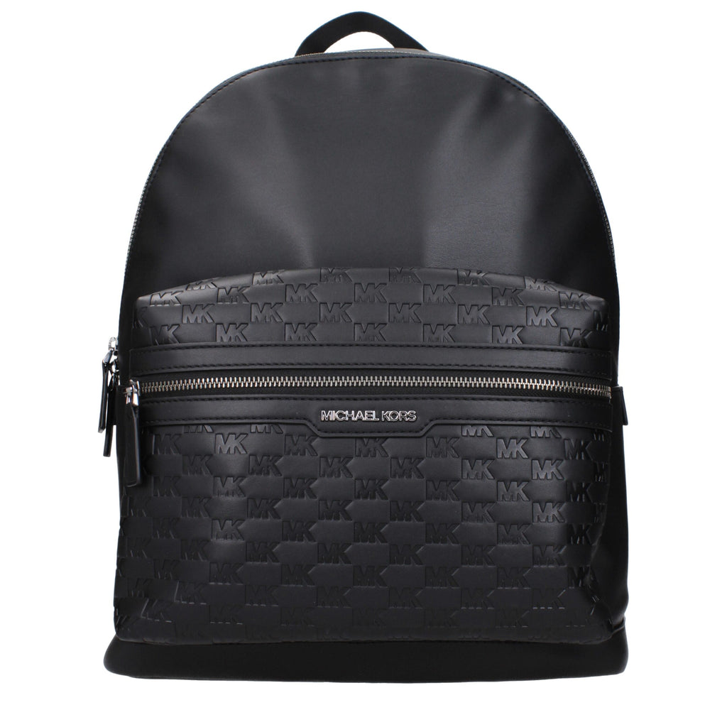 Michael Kors Black Leather Backpacks