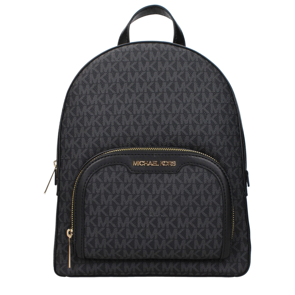 Michael Kors Black Fabric Backpacks