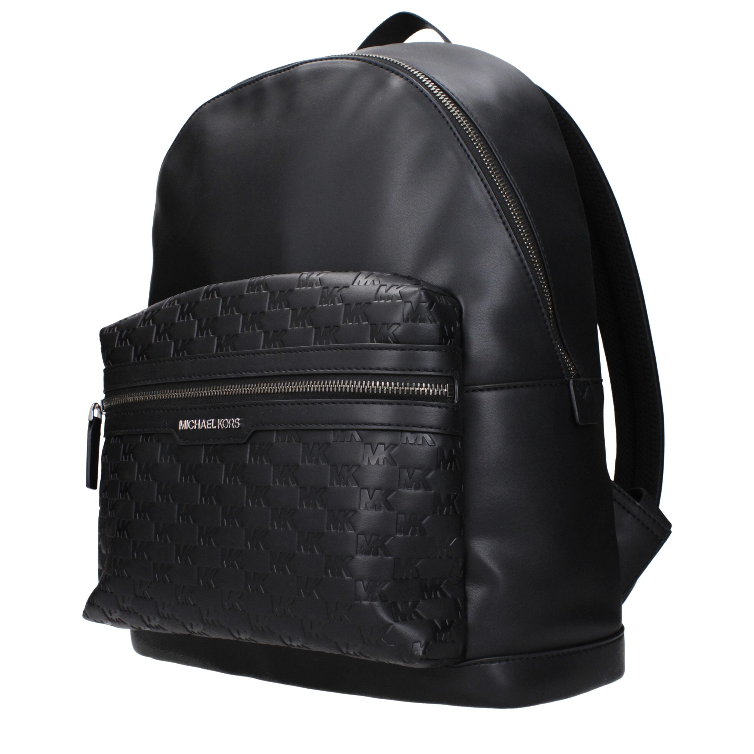 Michael Kors Black Leather Backpacks