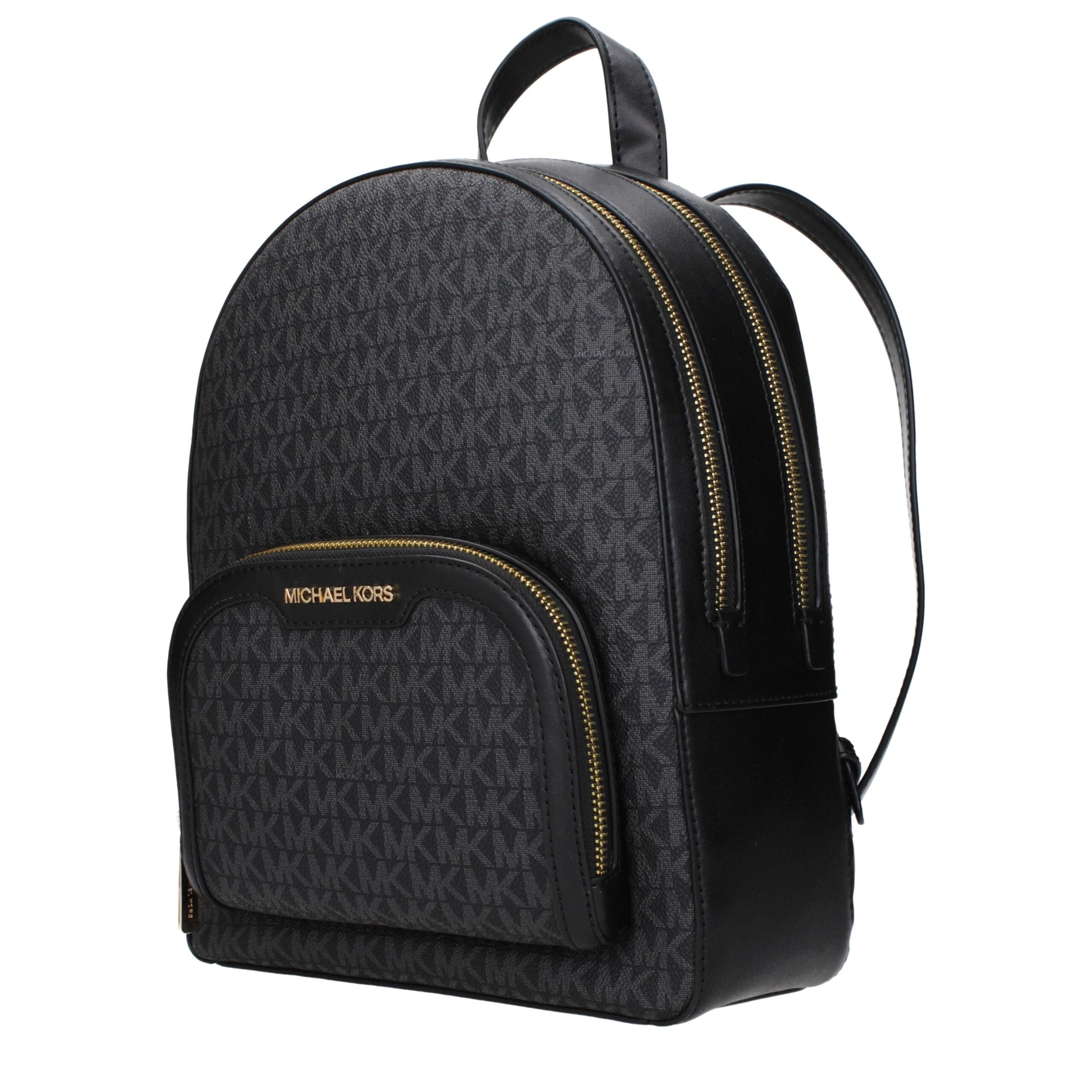 Michael Kors Black Fabric Backpacks