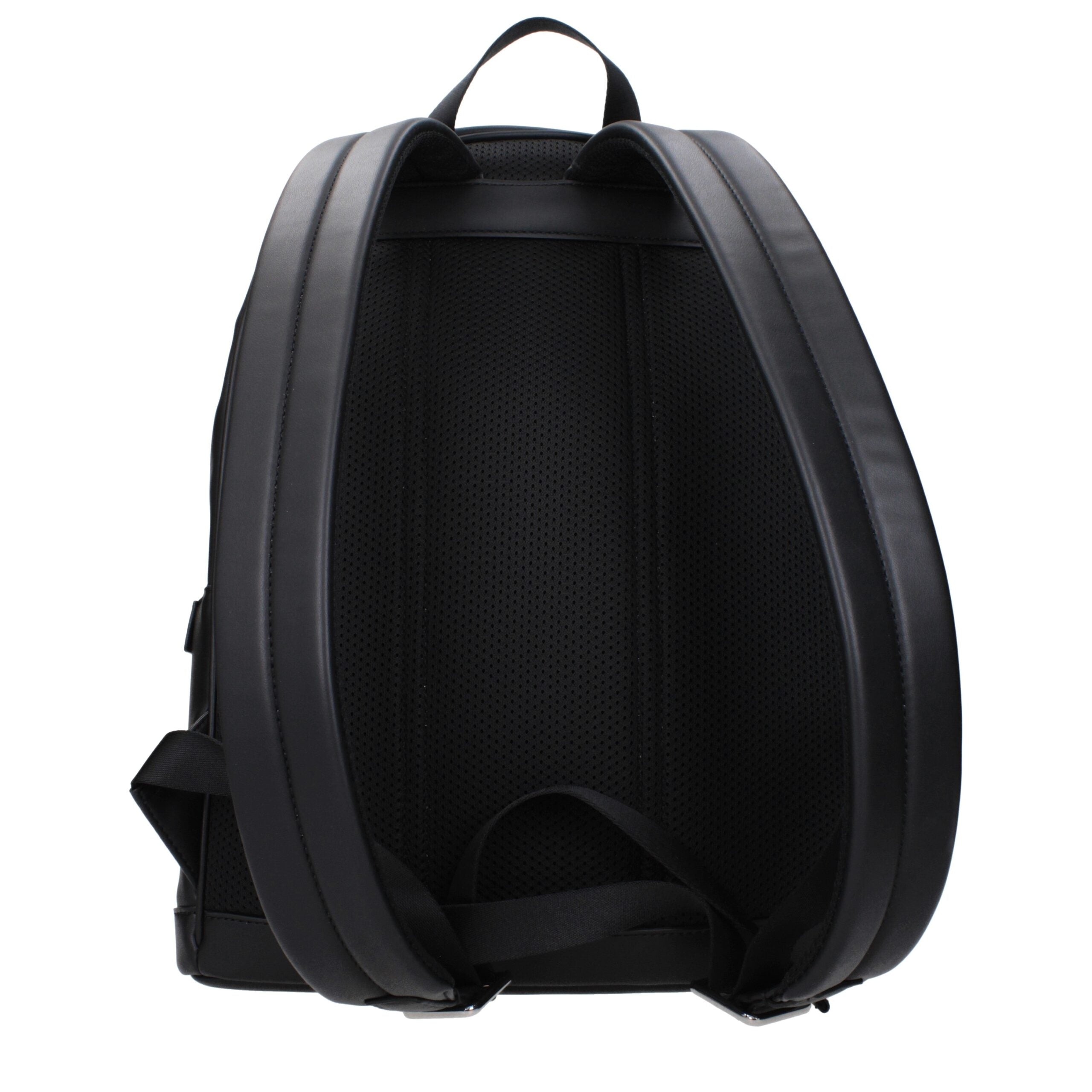 Michael Kors Black Leather Backpacks