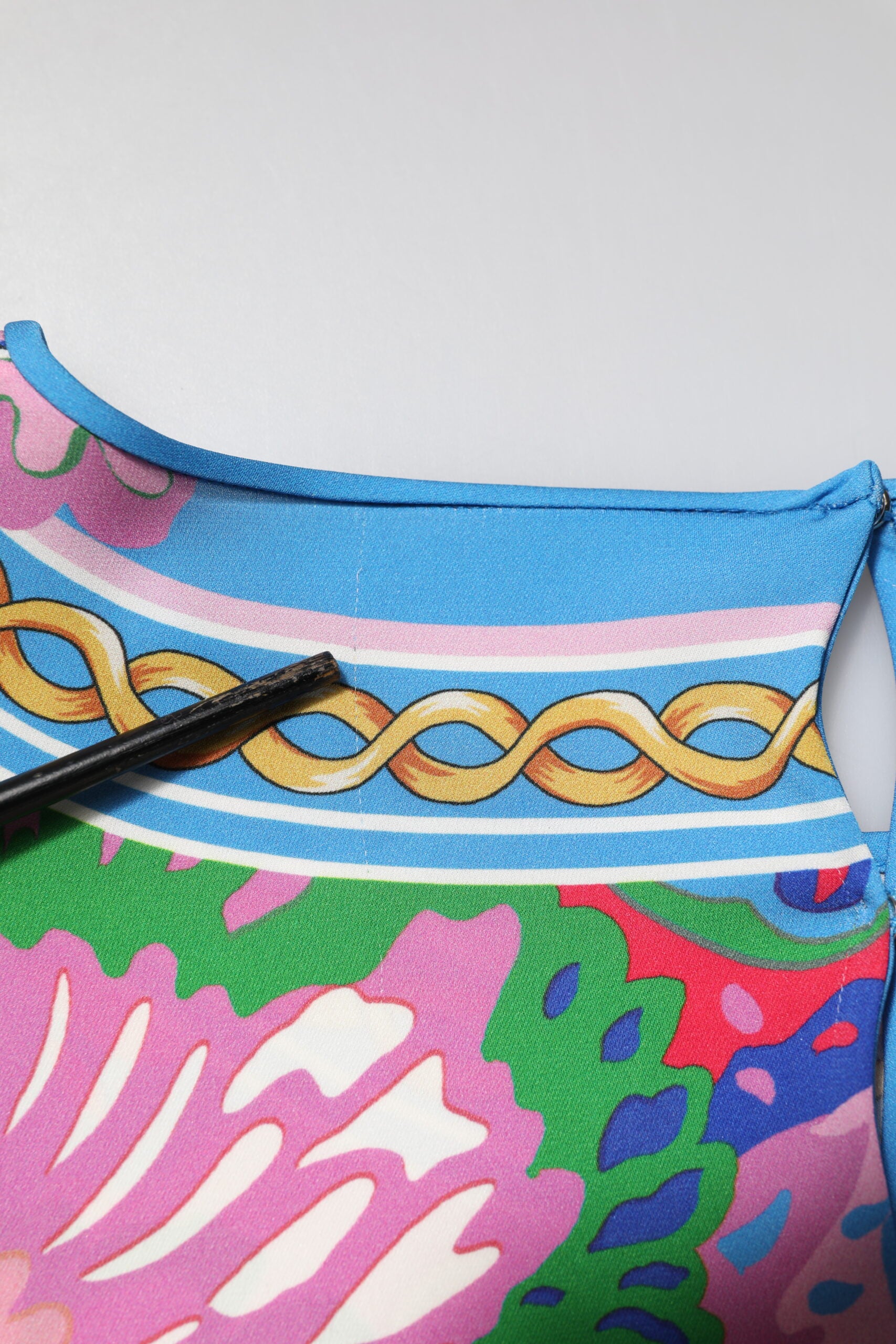 Dolce & Gabbana Multicolor Floral Printed Tunic Blouse Top