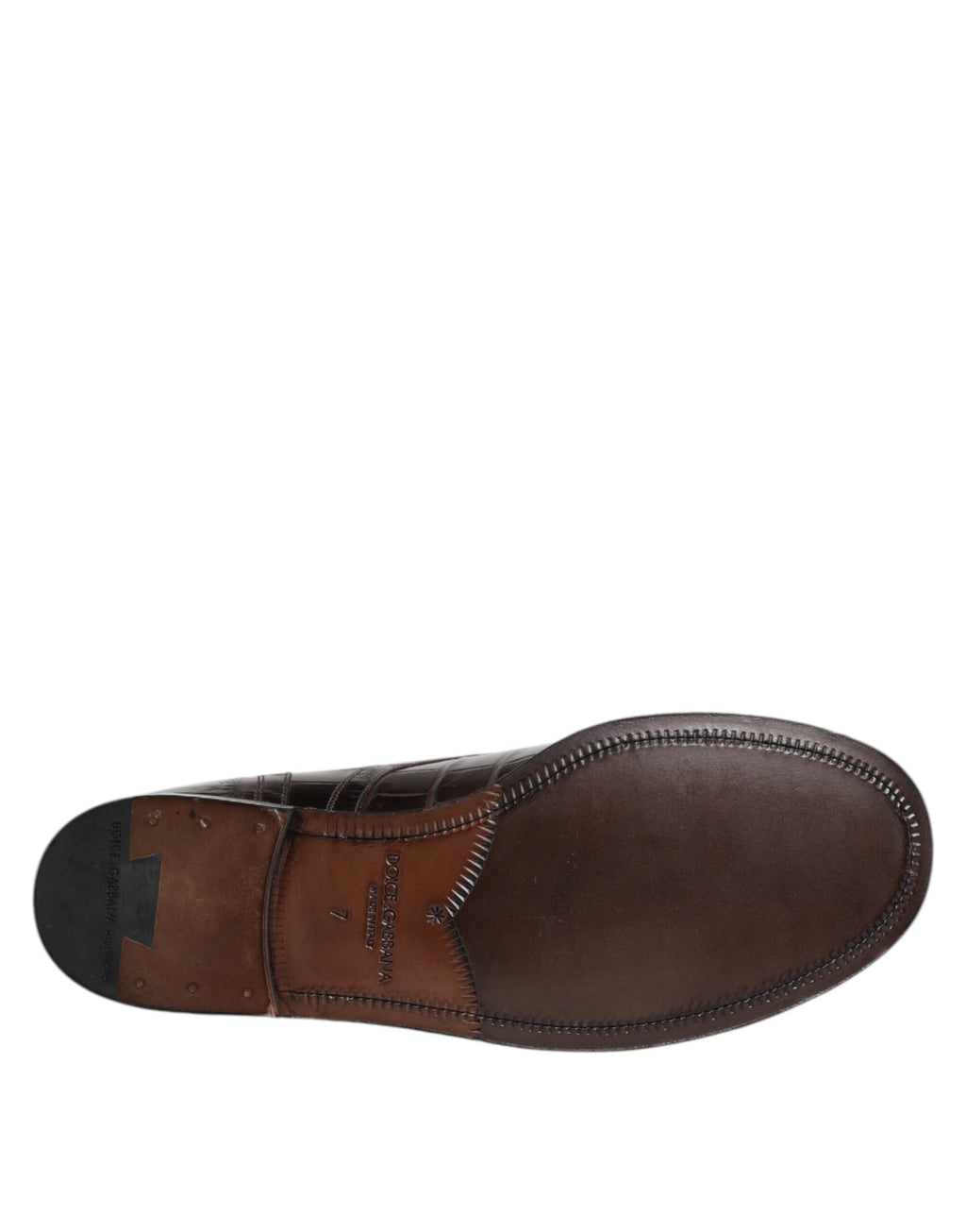 Dolce & Gabbana Dark Brown Leather Lace Up Short Boots Shoes