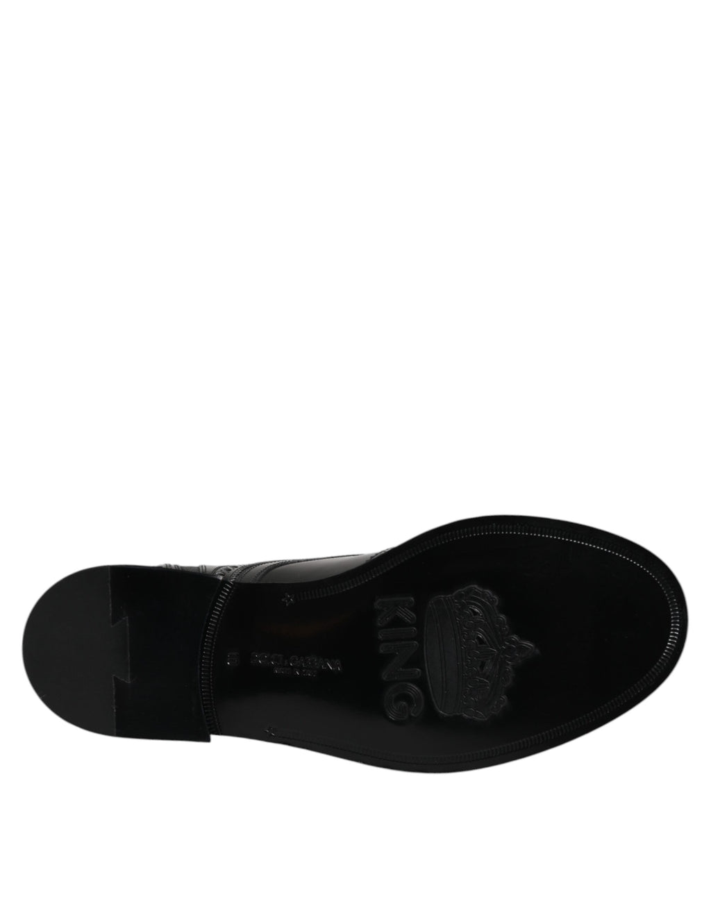 Dolce & Gabbana Black Leather Lace Up Mid Calf Boots Shoes