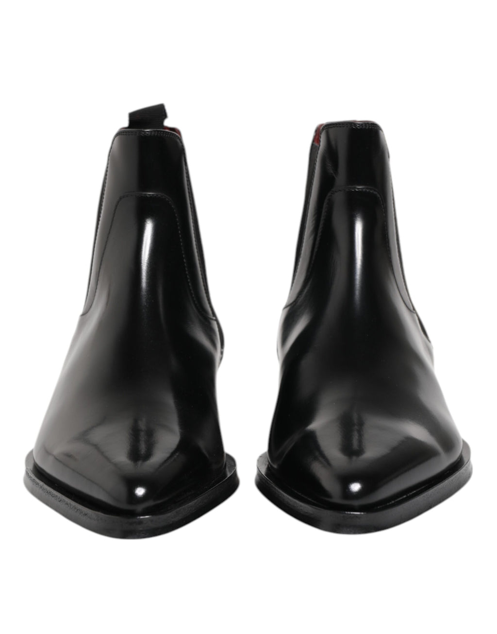 Dolce & Gabbana Black Leather MILLENIALS Mid Calf Boots Shoes