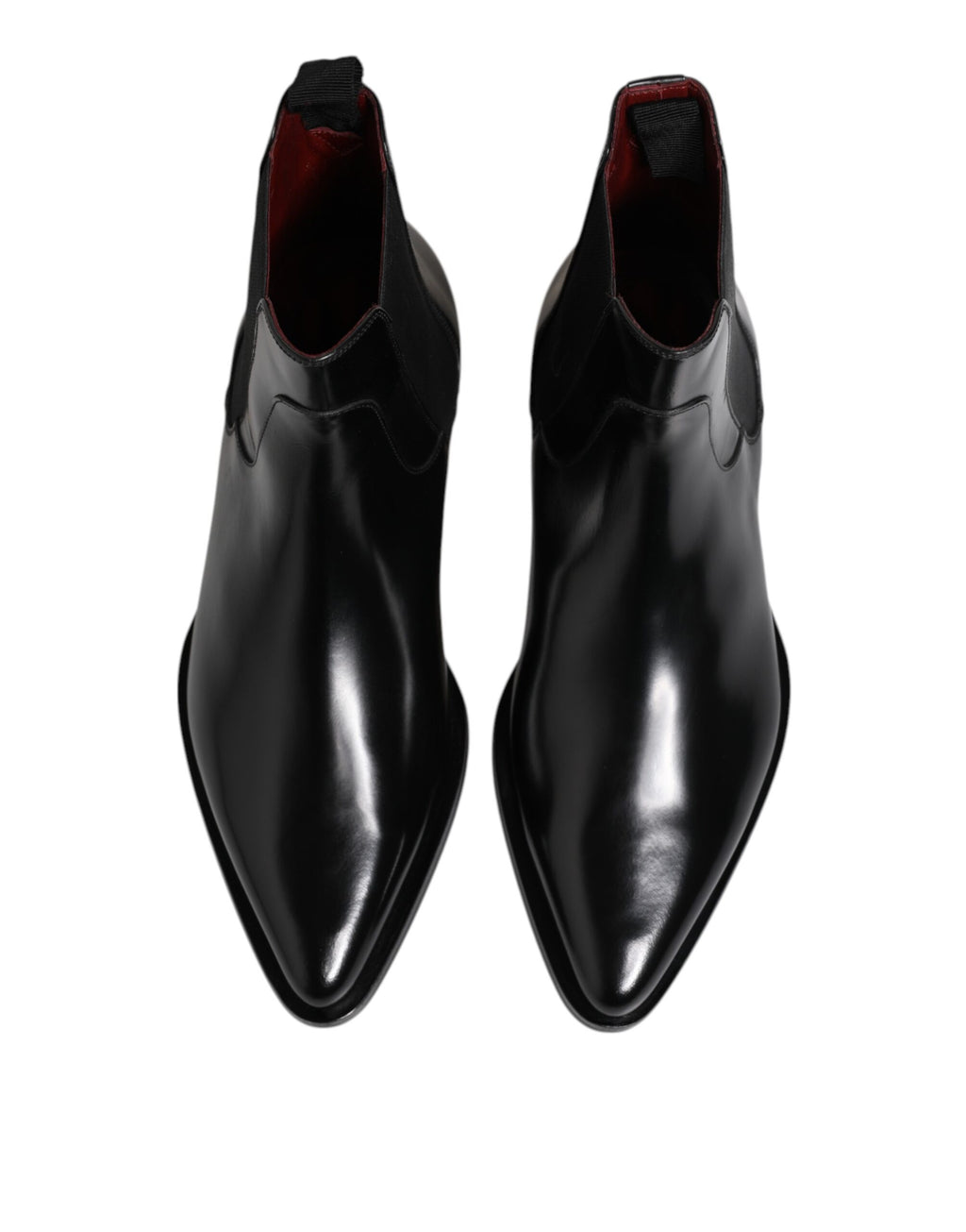 Dolce & Gabbana Black Leather MILLENIALS Mid Calf Boots Shoes