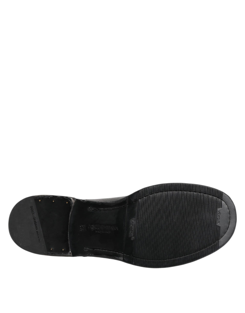 Dolce & Gabbana Black Leather Lace Up Derby Formal Shoes