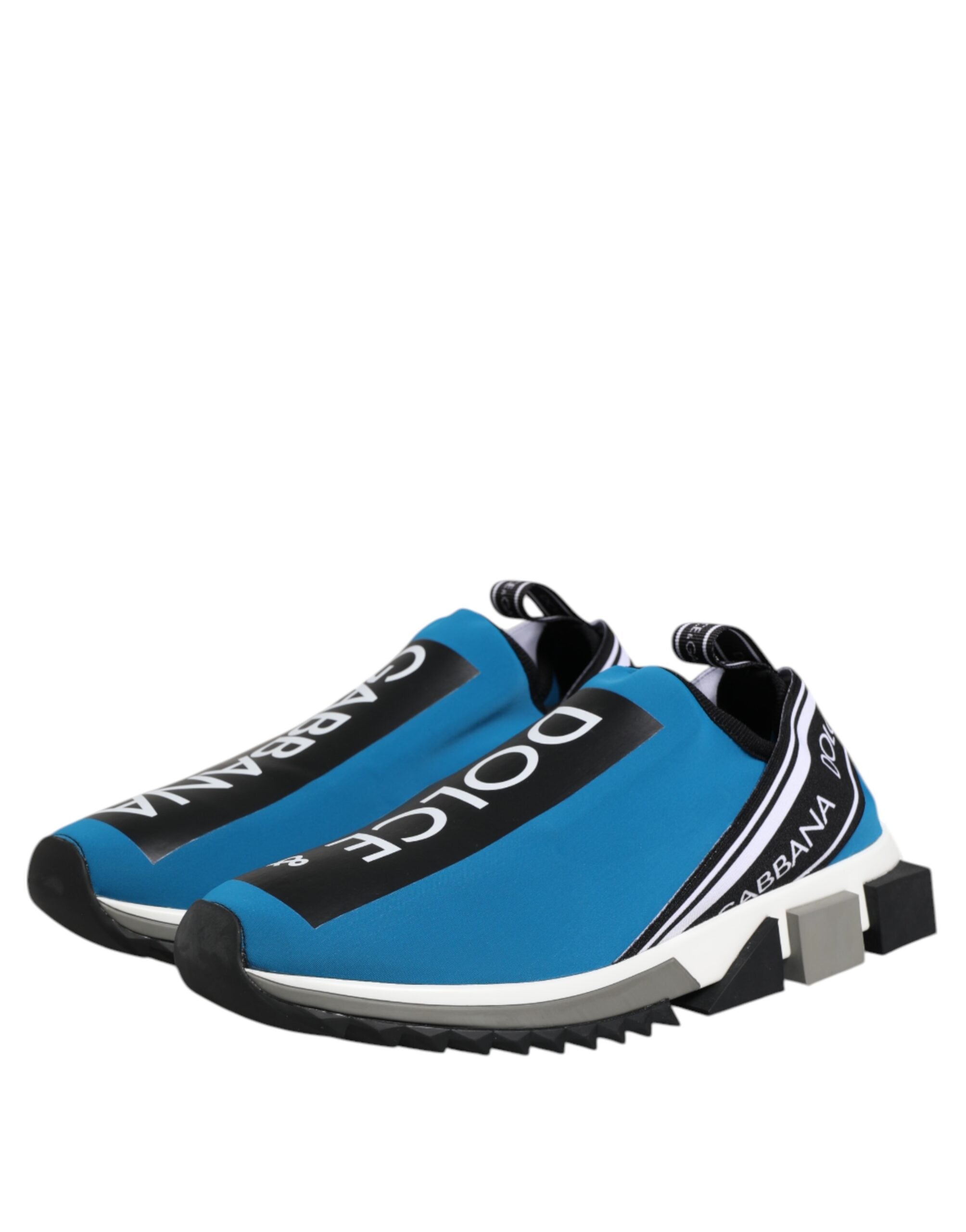 Dolce & Gabbana Blue Logo Low Top Sorrento Men Sneakers Shoes