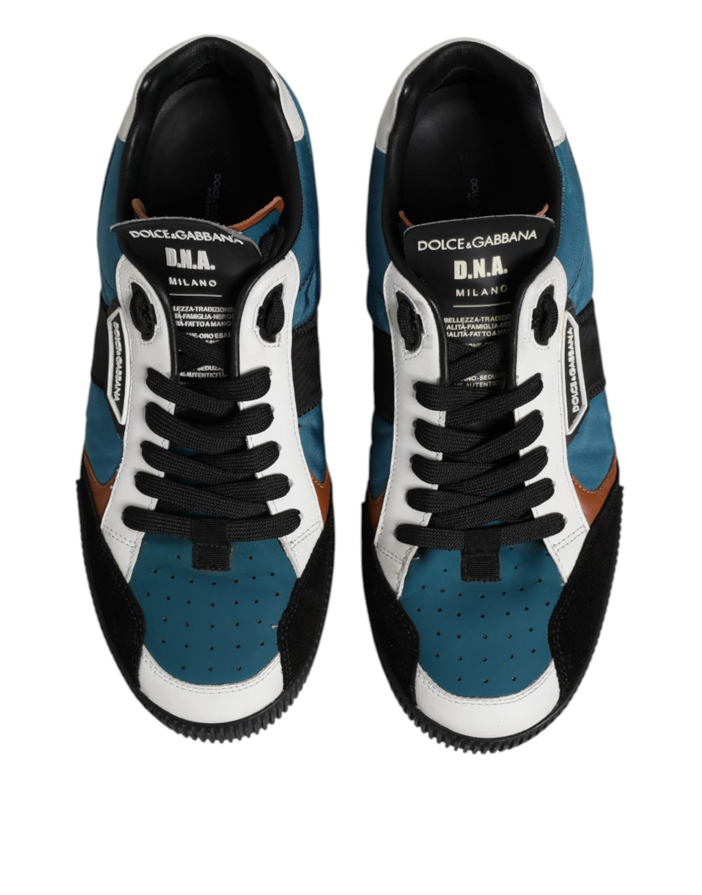 Dolce & Gabbana Multicolor Lace Up Low Top Sneakers Shoes