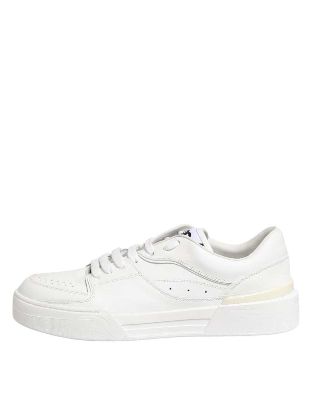 Dolce & Gabbana White Miami Leather Low Top Sneakers Shoes