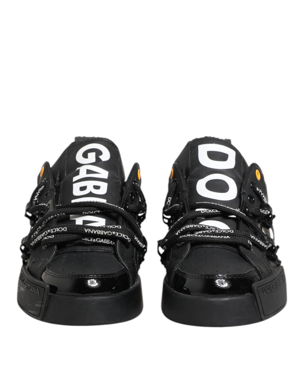 Dolce & Gabbana Black Portofino Low Top Men Sneakers Shoes