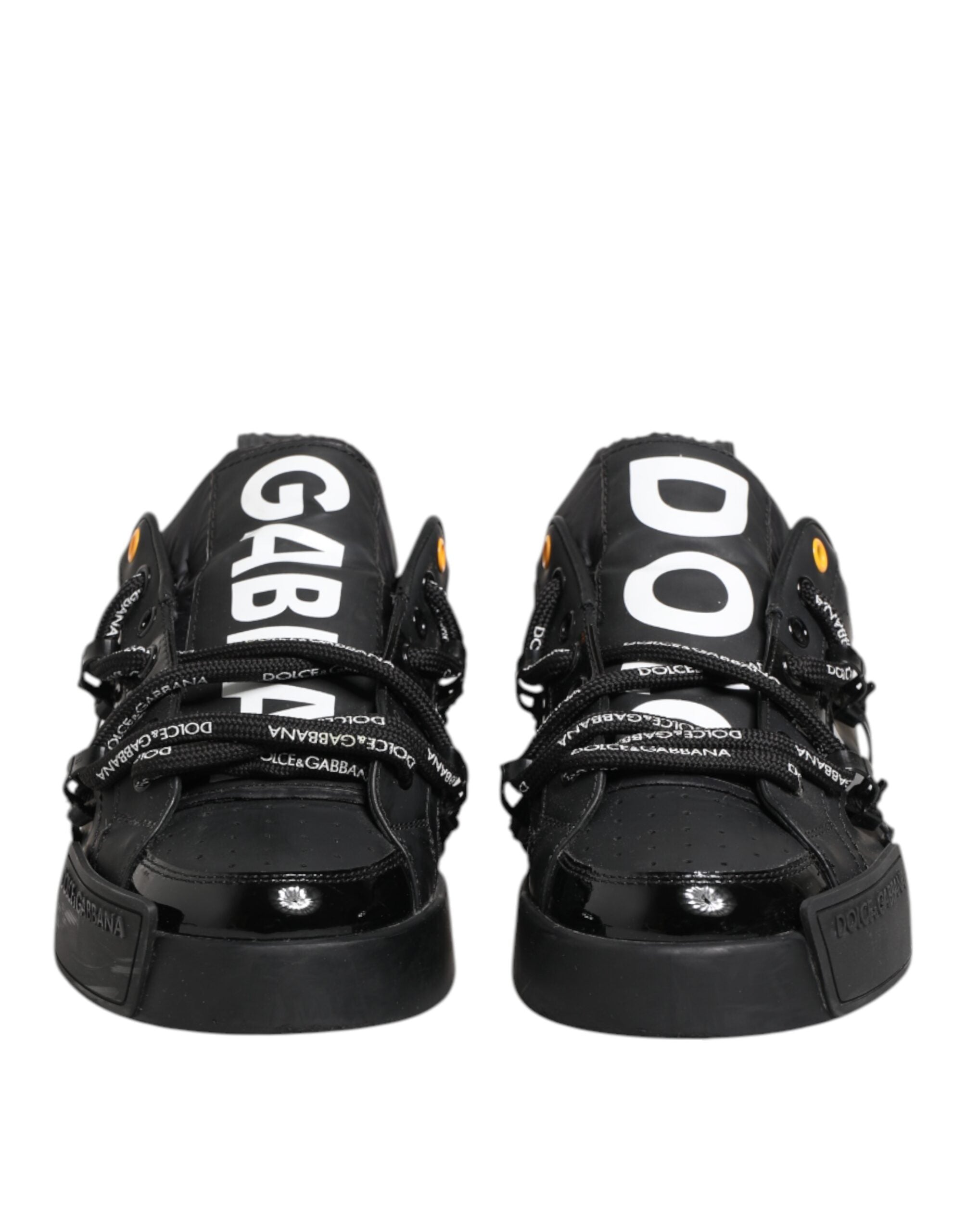 Dolce & Gabbana Black Portofino Low Top Men Sneakers Shoes