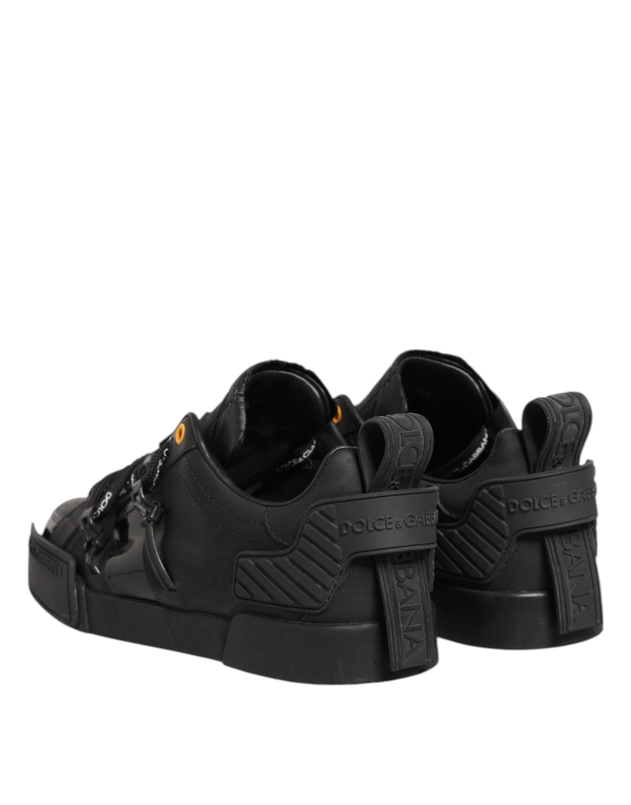 Dolce & Gabbana Black Portofino Low Top Men Sneakers Shoes