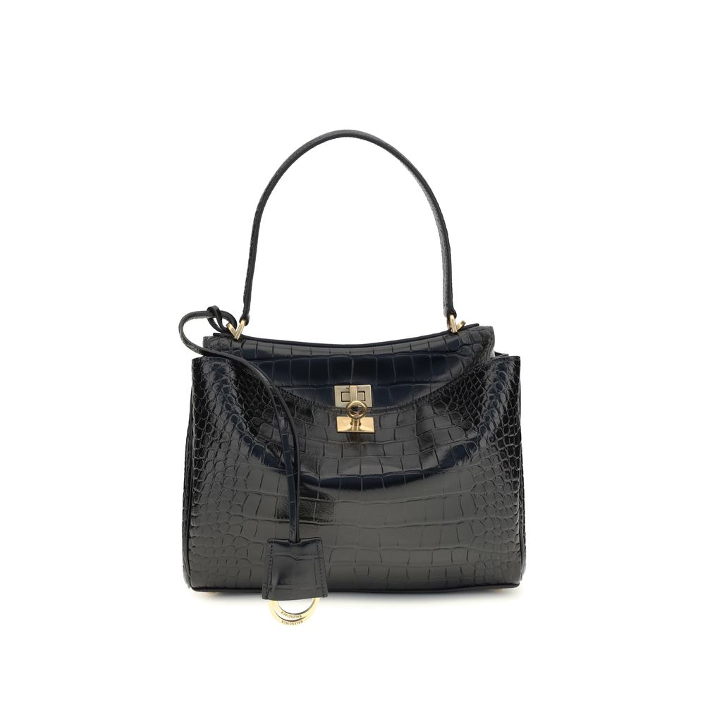 Balenciaga Rodeo Shoulder Bag in crocodile-print leather