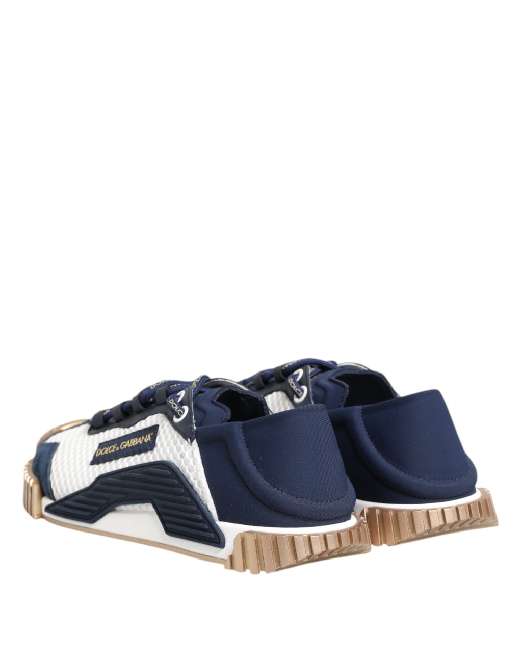 Dolce & Gabbana Blue White Low Top NS1 Men Sneakers Shoes