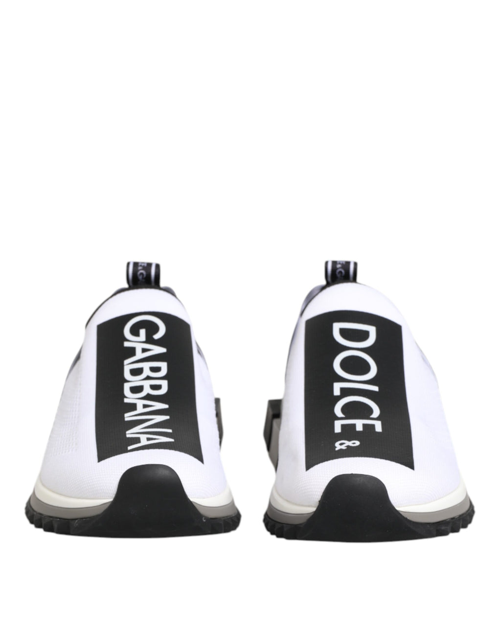 Dolce & Gabbana White SORRENTO Slip On Low Top Sneakers Shoes