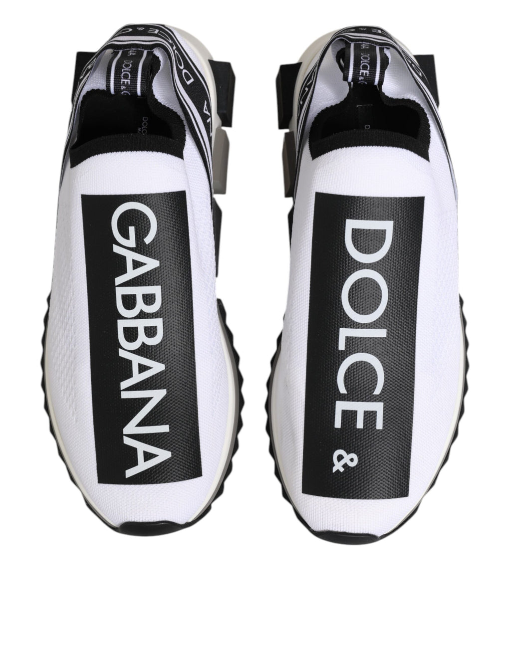 Dolce & Gabbana White SORRENTO Slip On Low Top Sneakers Shoes