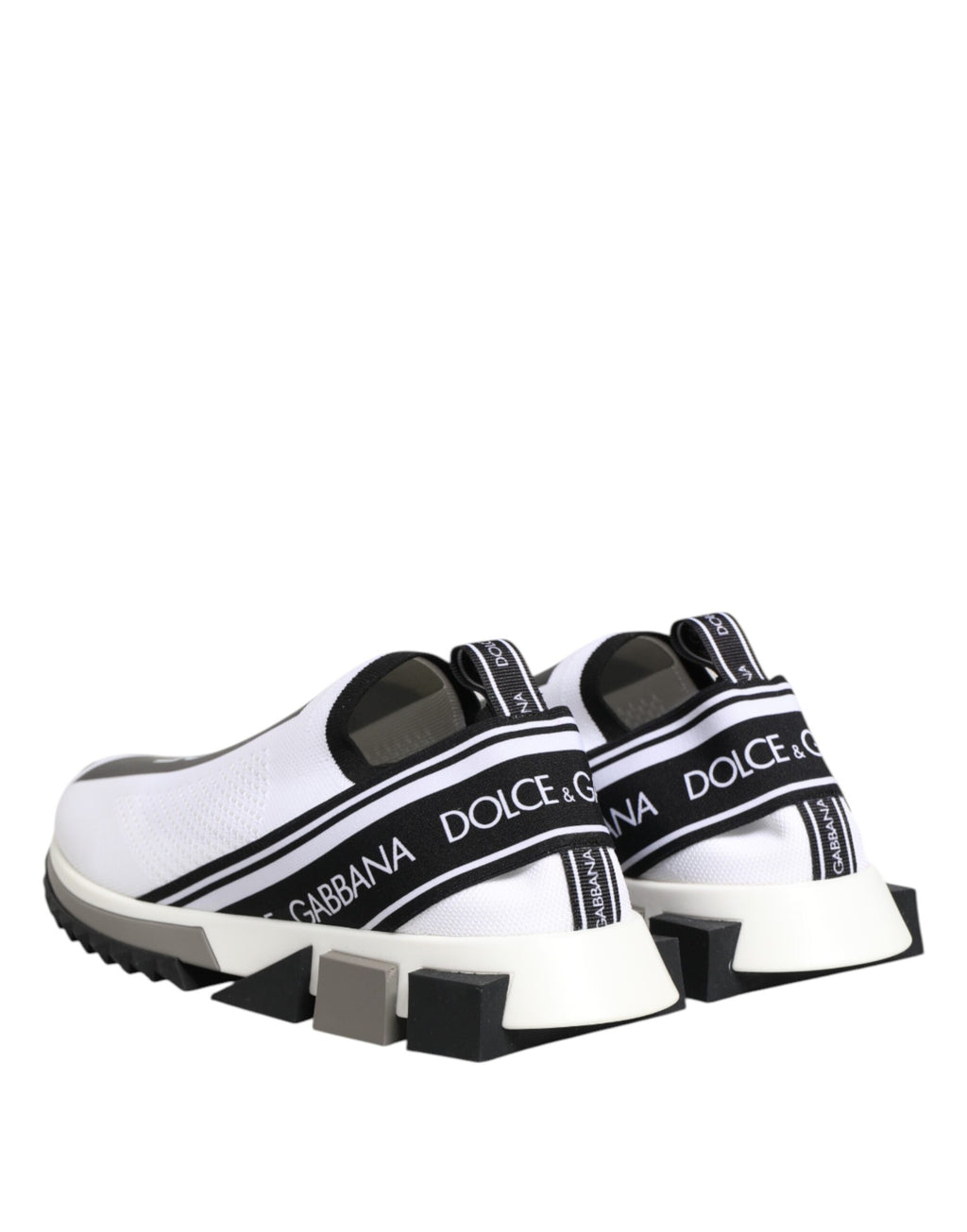 Dolce & Gabbana White SORRENTO Slip On Low Top Sneakers Shoes