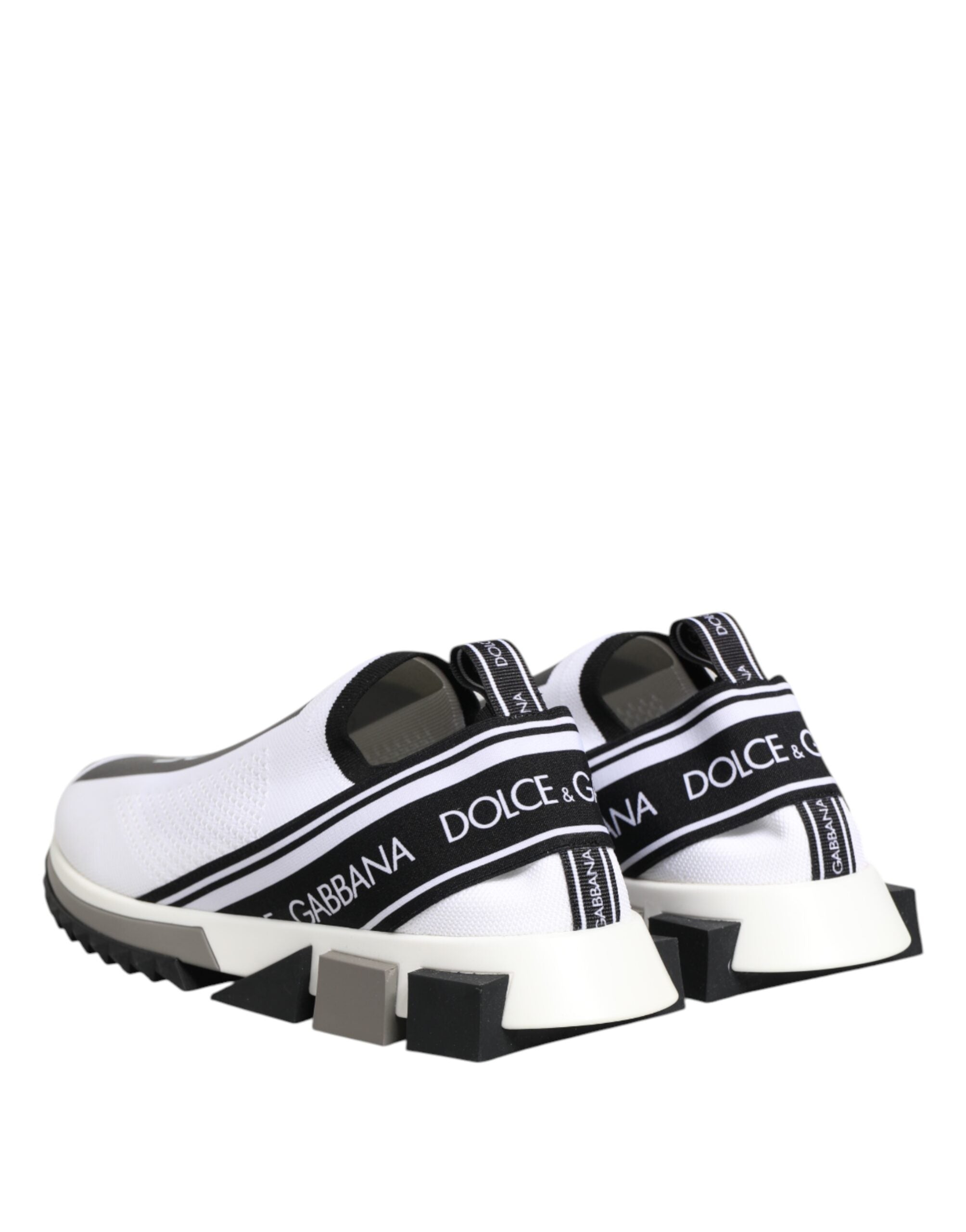 Dolce & Gabbana White SORRENTO Slip On Low Top Sneakers Shoes