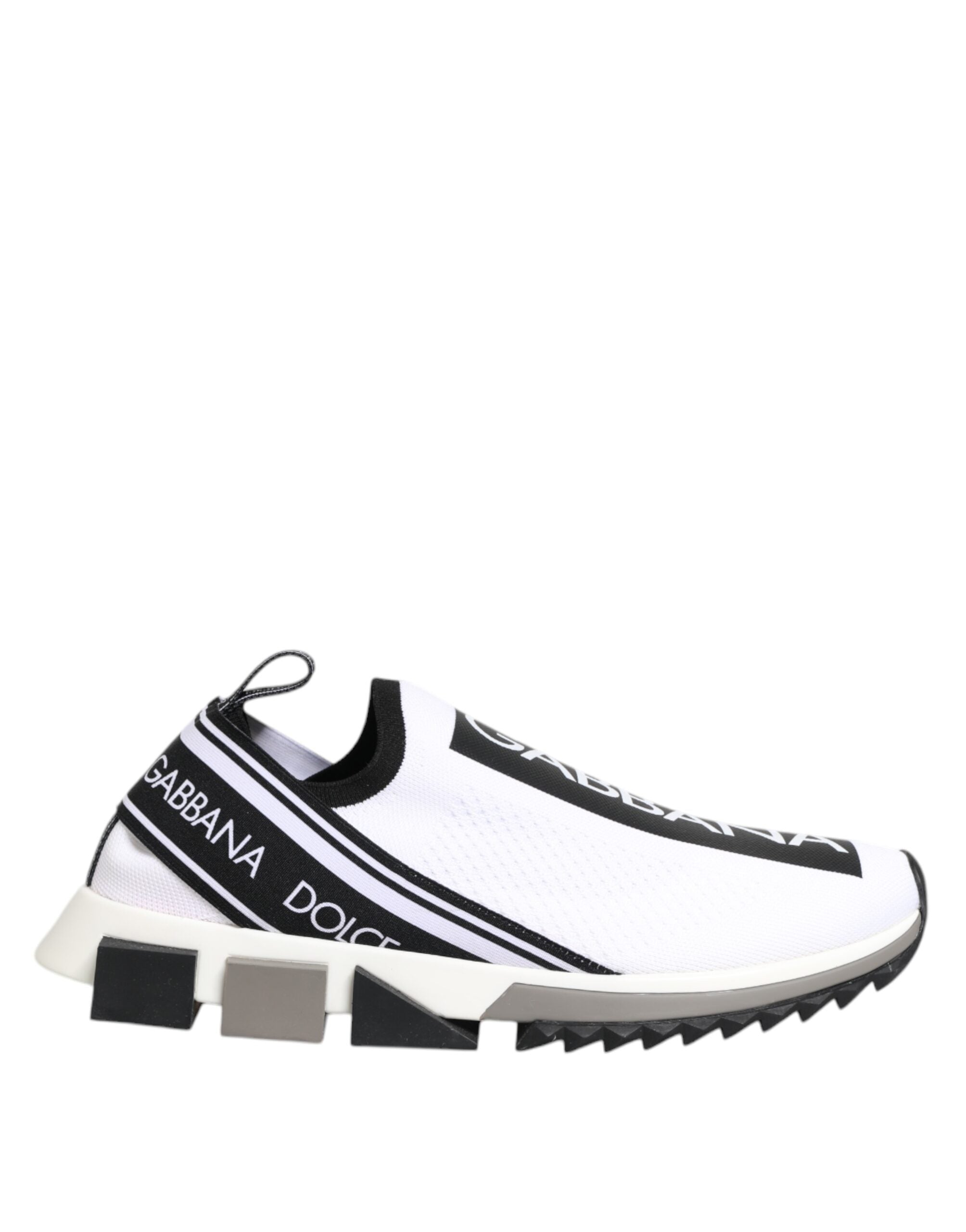 Dolce & Gabbana White SORRENTO Slip On Low Top Sneakers Shoes