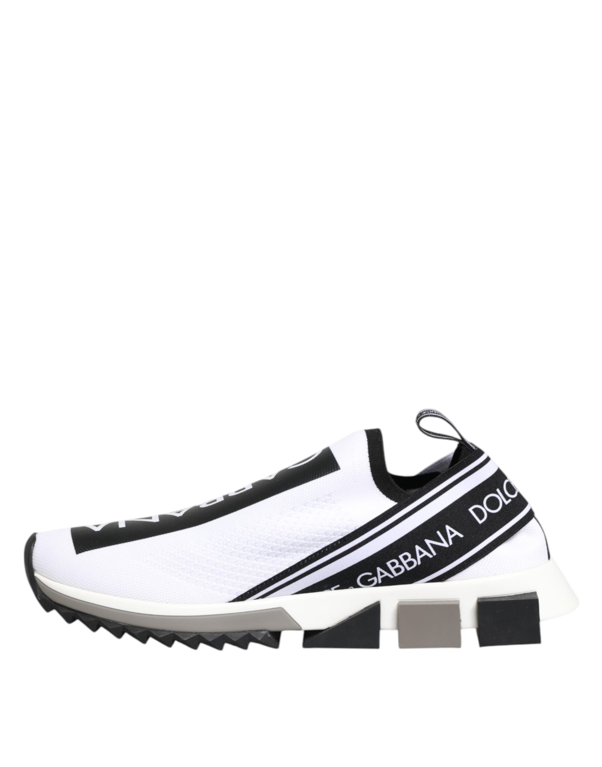 Dolce & Gabbana White SORRENTO Slip On Low Top Sneakers Shoes